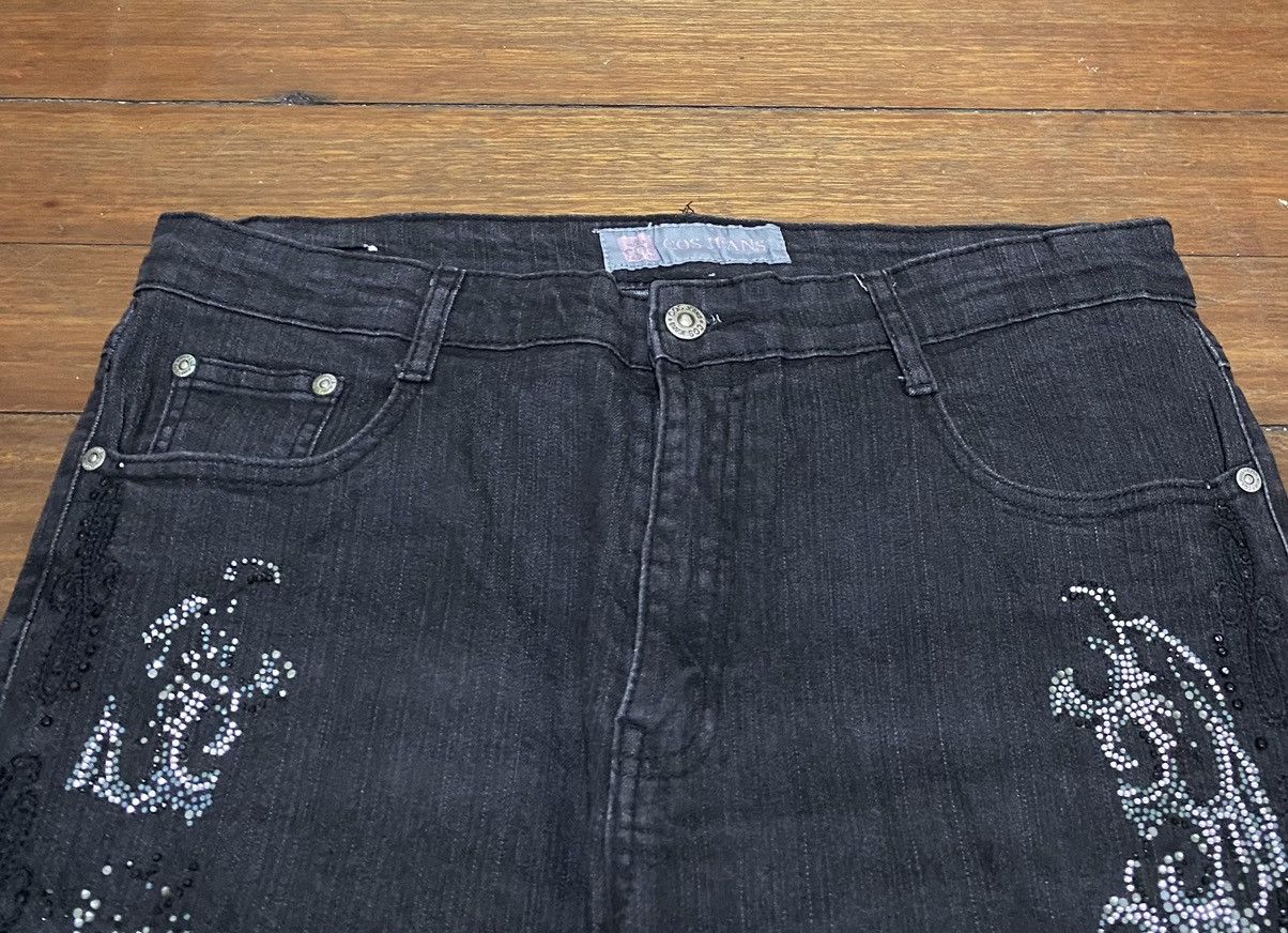 14th Addiction Rare Design Vintage Japanese Brand COS Flared Jeans 2000s Size US 33 - 3 Thumbnail
