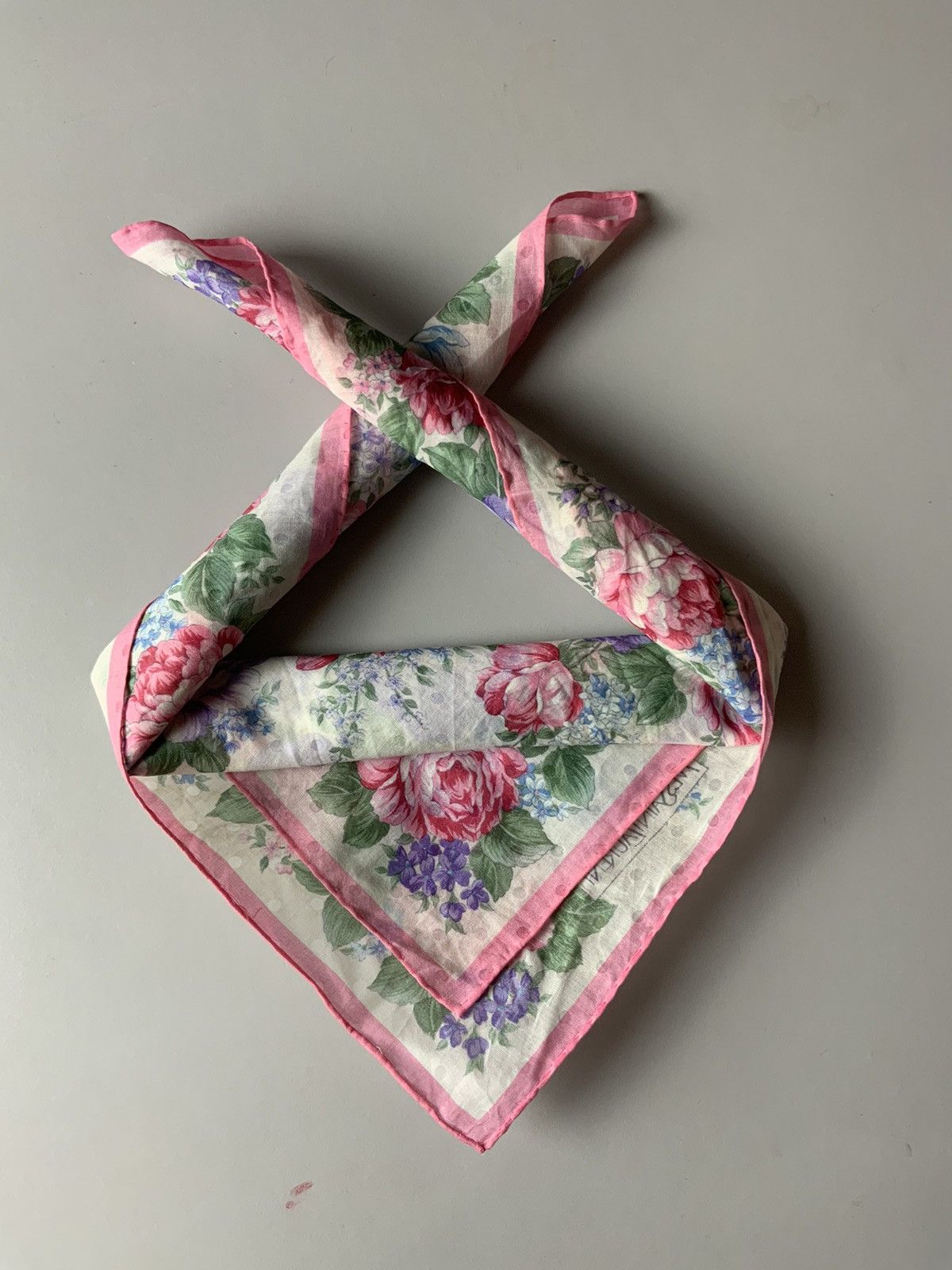 Yves Saint Laurent YSL Yves Saint Laurent Flower Vintage Bandana Handkerchief Size ONE SIZE - 2 Thumbnail