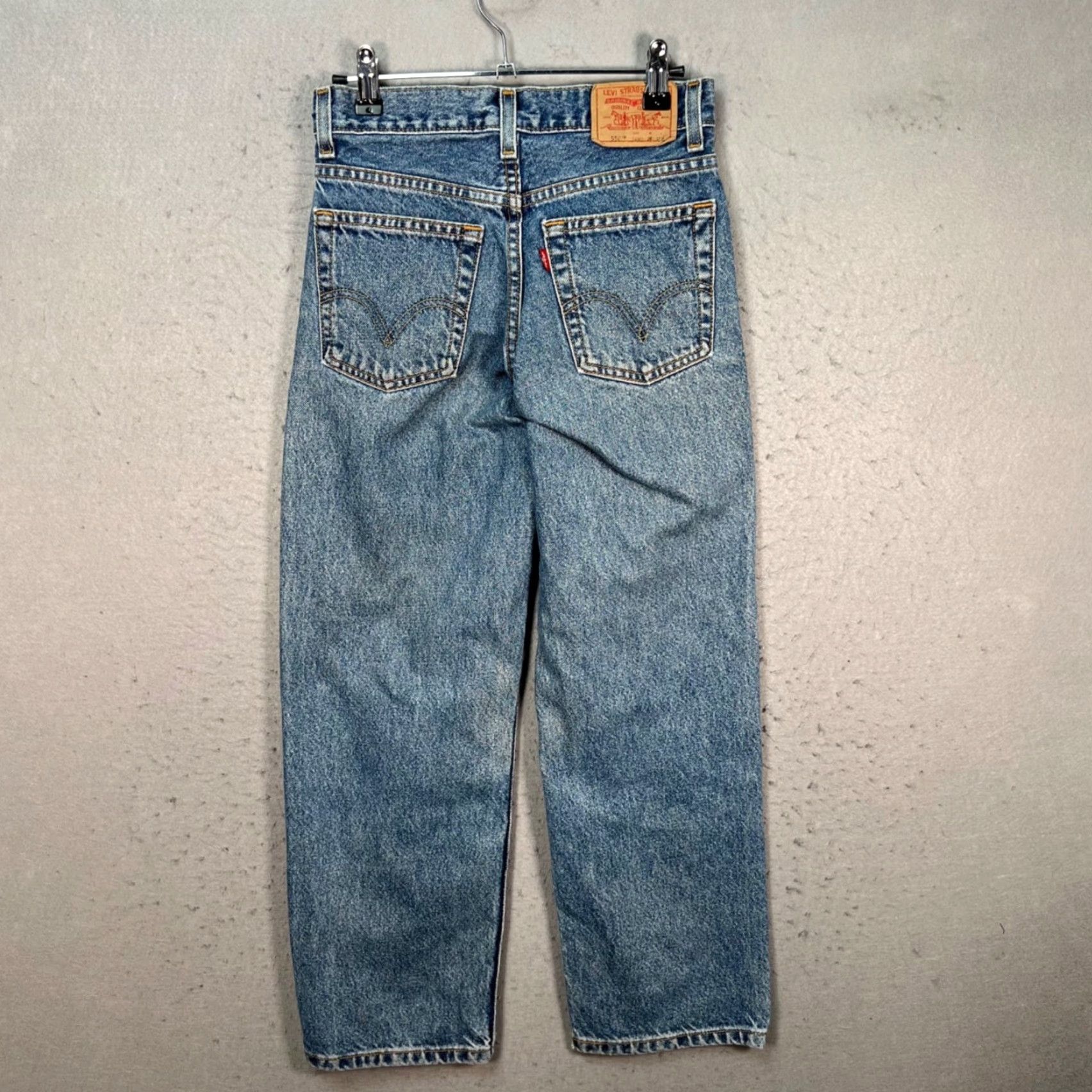 Levi's VINTAGE Levi's 550 Womens Jeans 12 Regular Relaxed High-Waist Blue Denim 5-Pocket Mens? Womens Size 34" / US 12 / IT 48 - 2 Thumbnail
