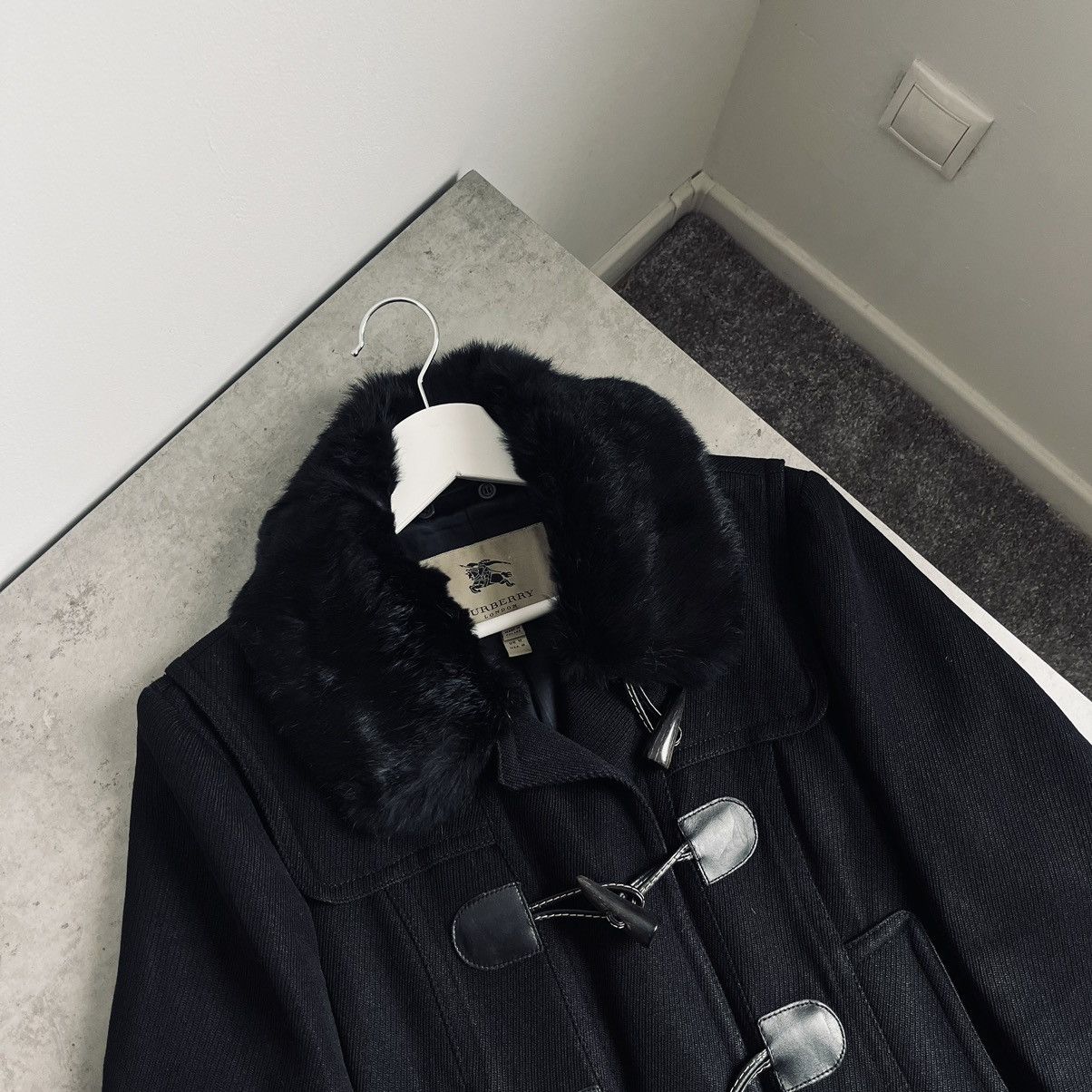 Burberry Vintage Burberry Duffer Coat Black Size UK 12 Size M / US 6-8 / IT 42-44 - 2 Thumbnail
