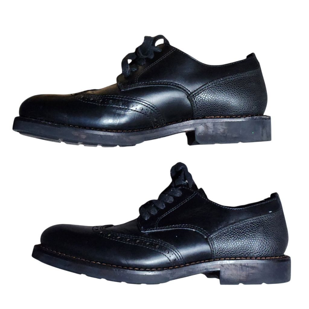 Coach Men's Coach Black Leather Wingtip Oxfords Size 9 Size US 9 / EU 42 - 3 Thumbnail