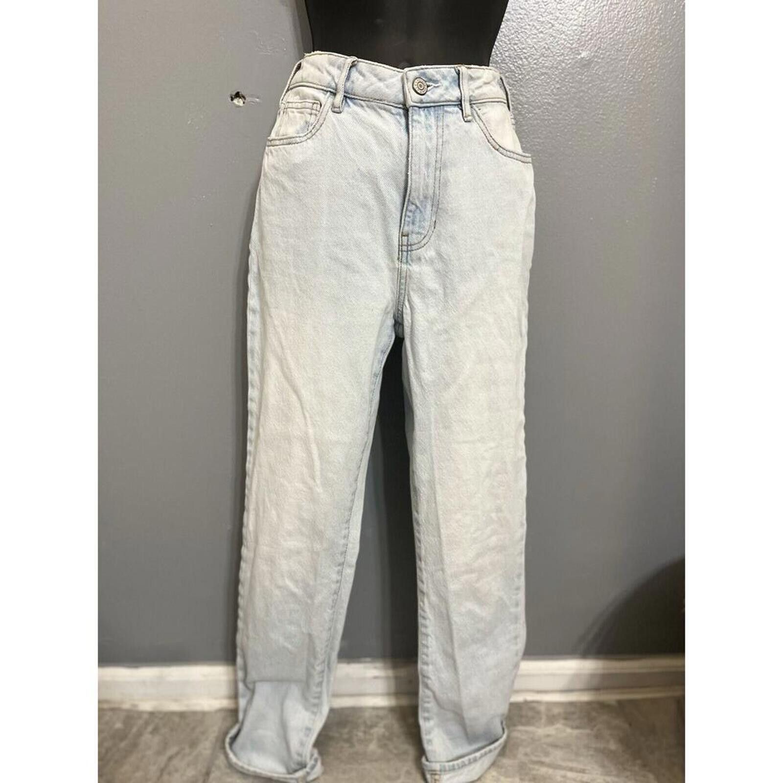 Pacsun Pac Sun Women Jeans 0 Mom Light Stretch Distressed High Rise Size 25" / US 0 / IT 36 - 3 Thumbnail