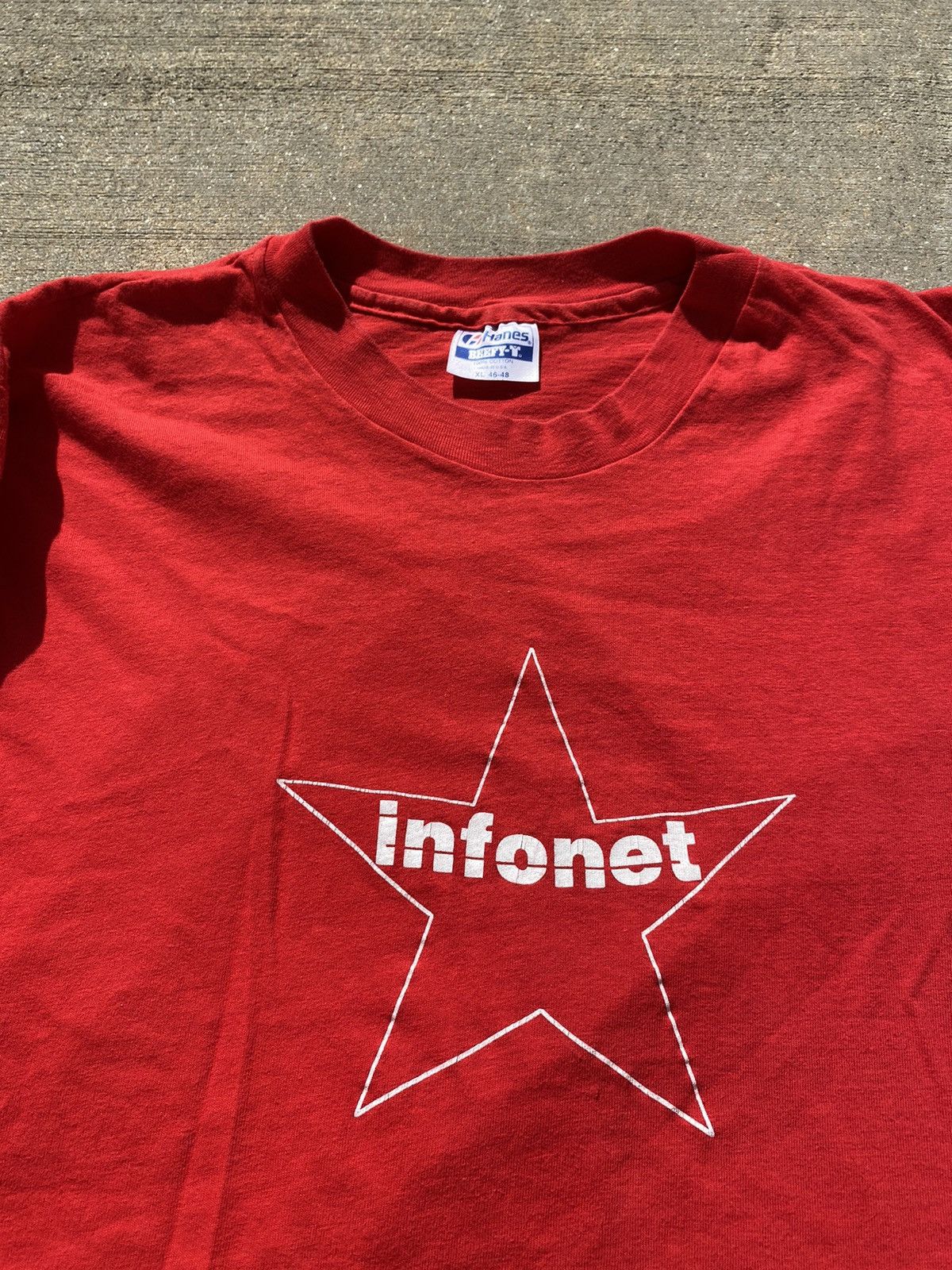 Vintage VINTAGE Infonet Star Tee Size US L / EU 52-54 / 3 - 3 Thumbnail