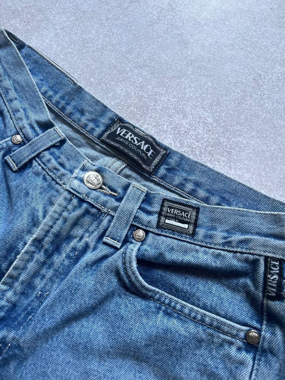 Versace × Vintage Vintage Versace Medusa Baggy Jeans Y2K 30 Size US 30 / EU 46 - 8 Thumbnail