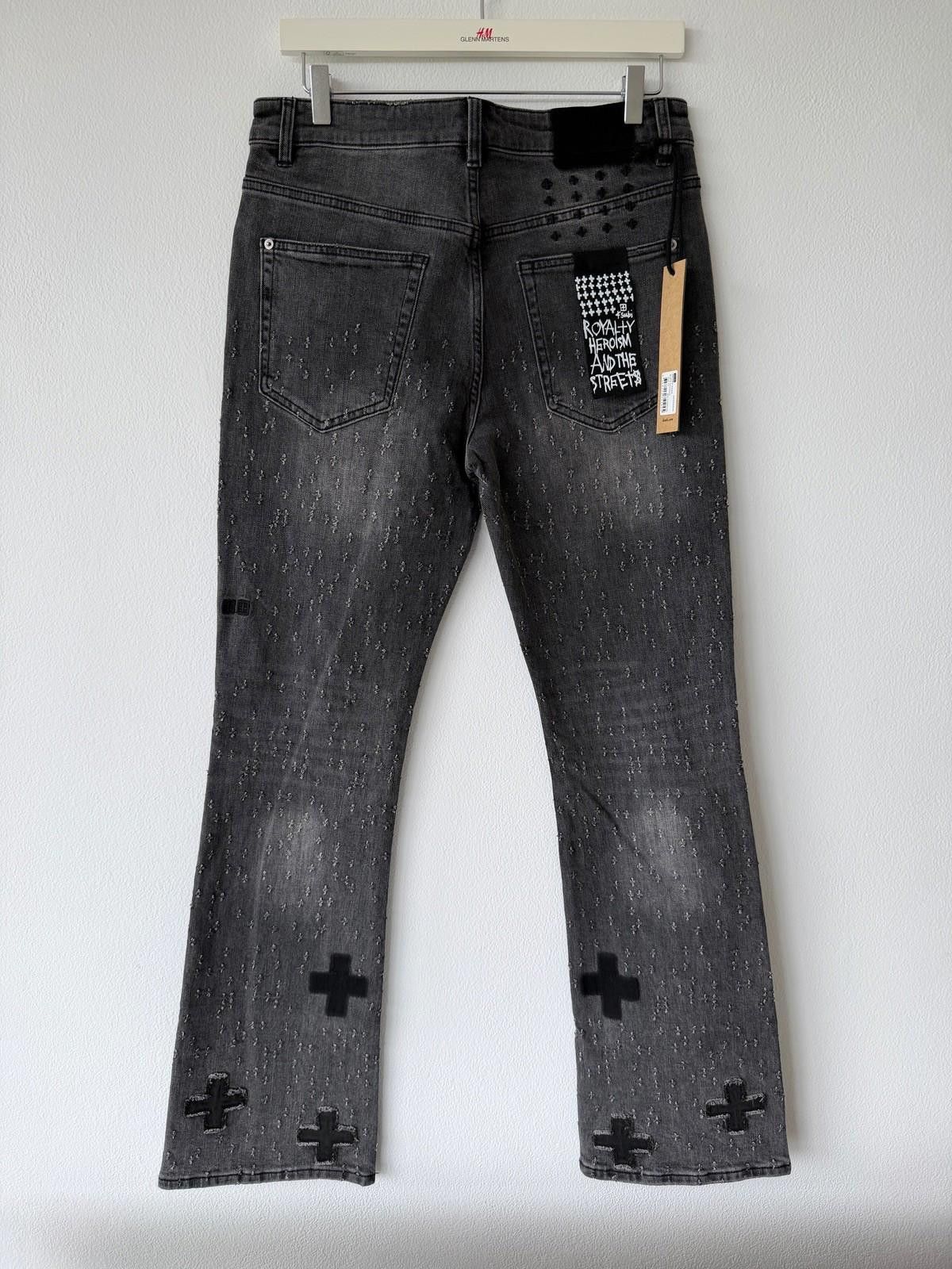 Ksubi new Ksubi mens jeans bronko asher black shotgun grey 32 Size US 32 / EU 48 - 5 Thumbnail
