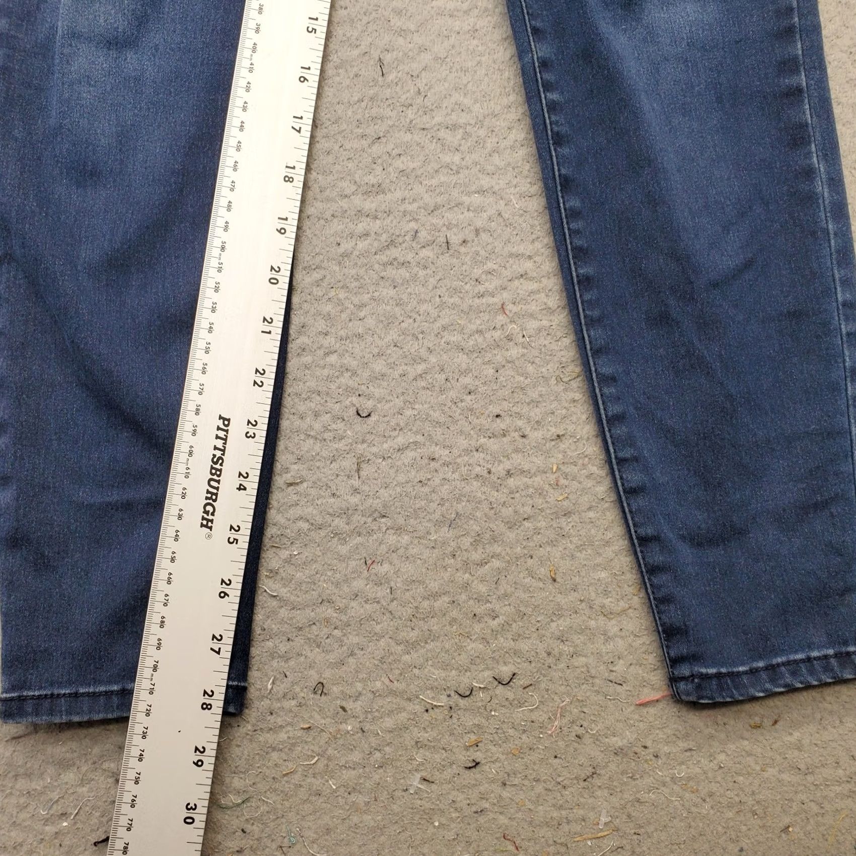 Vintage Refuge Skinny Jeans Womens Size 8 Blue Denim 5-Pocket Slim Fit Streetwear" Size 30" / US 8 / IT 44 - 4 Thumbnail