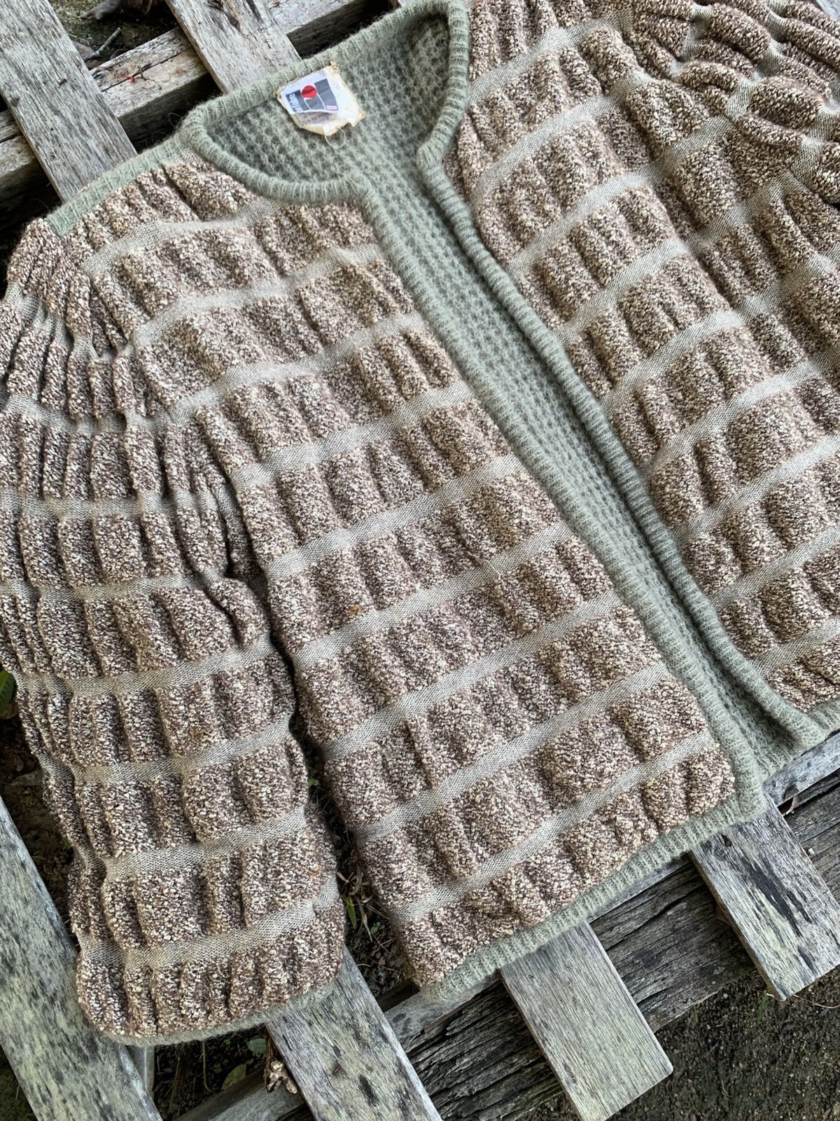 Vintage VINTAGE POUR L’AUTRE PARIS WOOL CARDIGAN Size M / US 6-8 / IT 42-44 - 2 Thumbnail