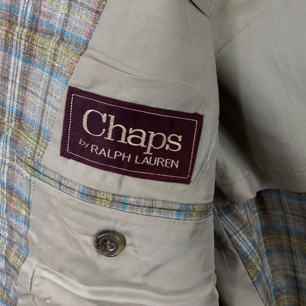 Chaps Ralph Lauren Vintage CHAPS RALPH LAUREN Plaid Blazer Coat Classic Checked Size 34R - 6 Thumbnail
