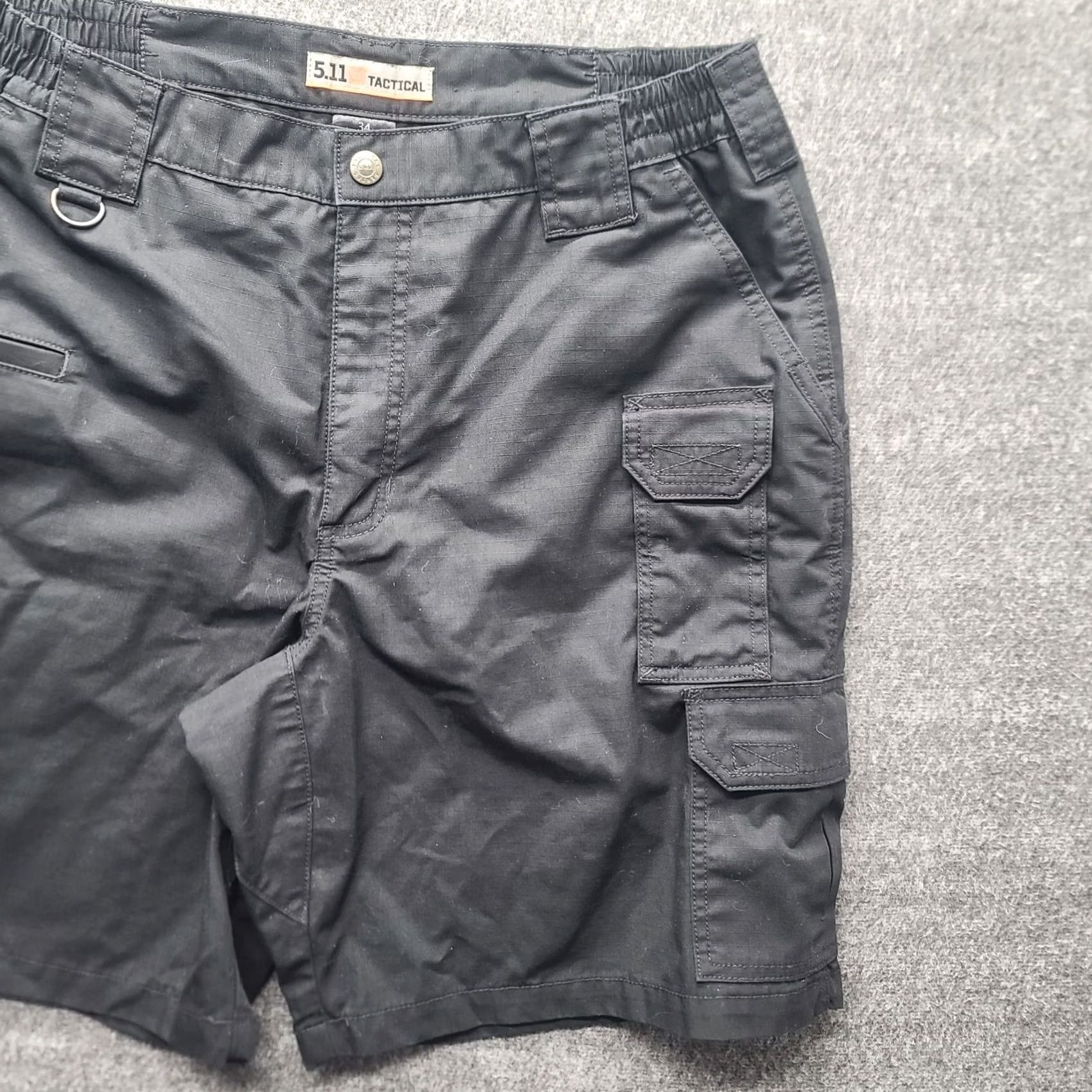 Vintage 5.11 Tactical Taclite Pro Shorts Mens 34 Regular Fit Police EMS Utility Cargo Pocket Black Cotton Polyester Canvas 9 in Inseam Size US 34 / EU 50 - 6 Thumbnail