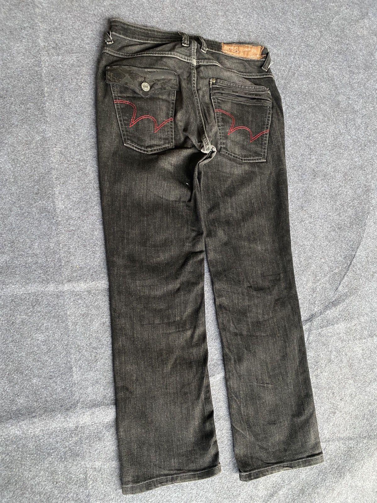 Edwin × PPFM Vintage edwin 503 blue trip denim Size US 29 - 10 Thumbnail