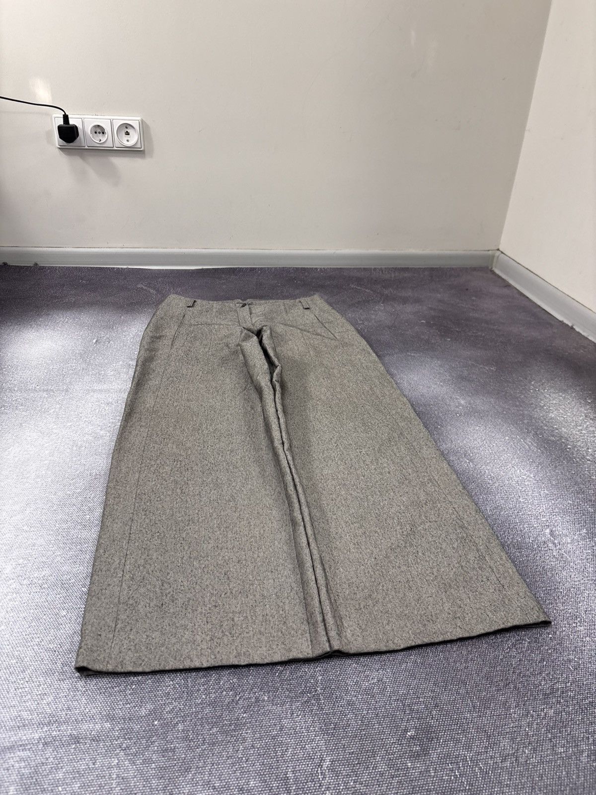 Annette Gortz Annette Gortz Women’s Wool Ramie Wide Leg Pants Trousers Size 27" / US 4 / IT 40 - 3 Thumbnail
