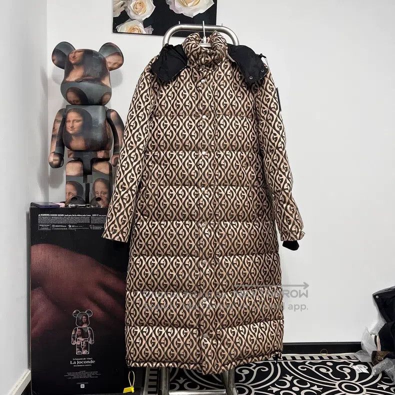 Gucci Gucci Full-print long down jacket Size US S / EU 44-46 / 1 - 1 Thumbnail