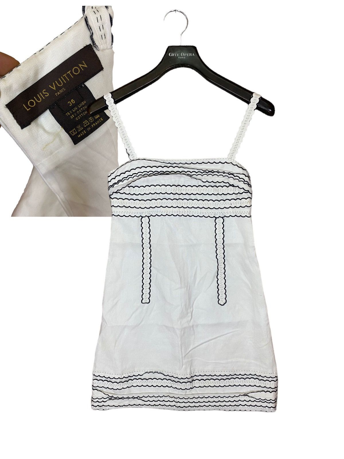 Louis Vuitton ‼️RARELY VINTAGE LOUIS VUITTON MINI DRESS EMBOIDERY DESIGN‼️ Size M / US 6-8 / IT 42-44 - 2 Thumbnail