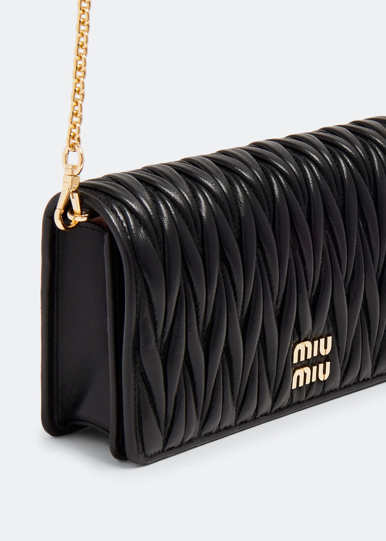 Miu Miu o1B3y1r0526 Size: OS / Matelassé Leather Smartphone Bag Size ONE SIZE - 2 Thumbnail
