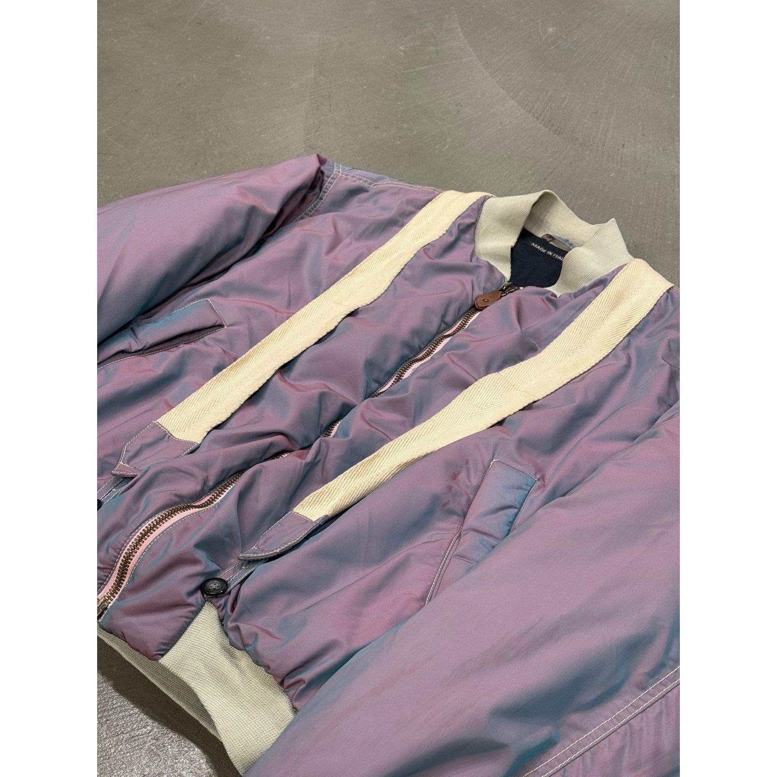 Giorgio Armani A/W1993 Emporio Armani iridescent oversized bomber jacket Size US M / EU 48-50 / 2 - 4 Thumbnail