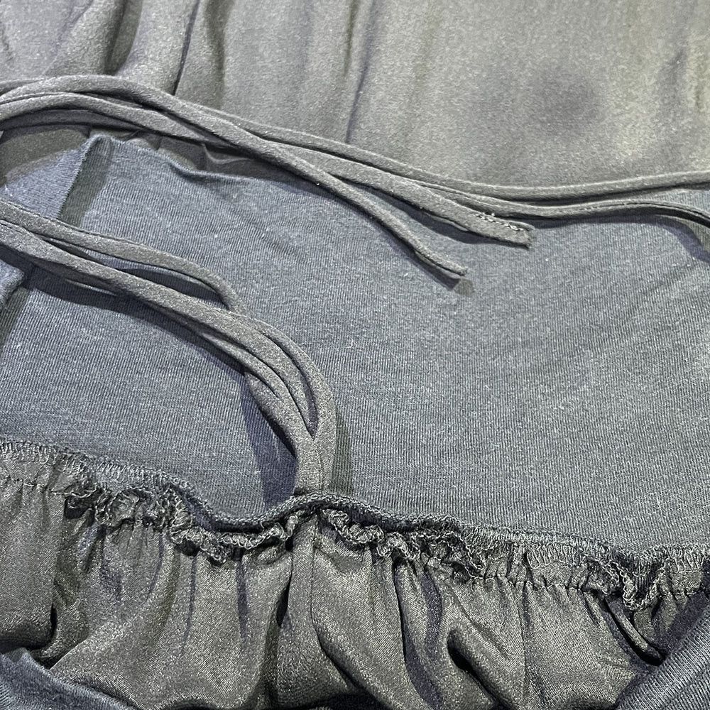 Yohji Yamamoto YOHJI YAMAMOTO // black silk Silk skirt Size US 29 - 6 Thumbnail