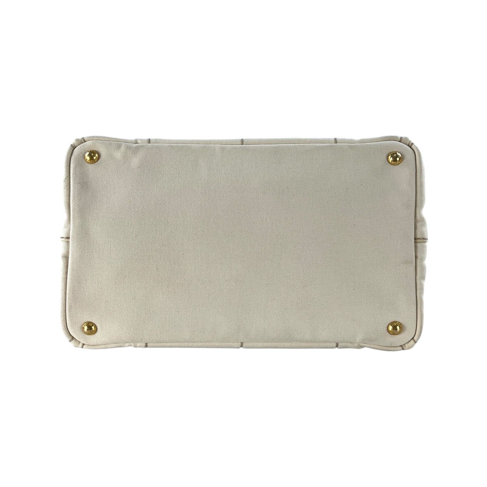 Prada Prada Cream Canapa Tote Bag Size ONE SIZE - 6 Thumbnail