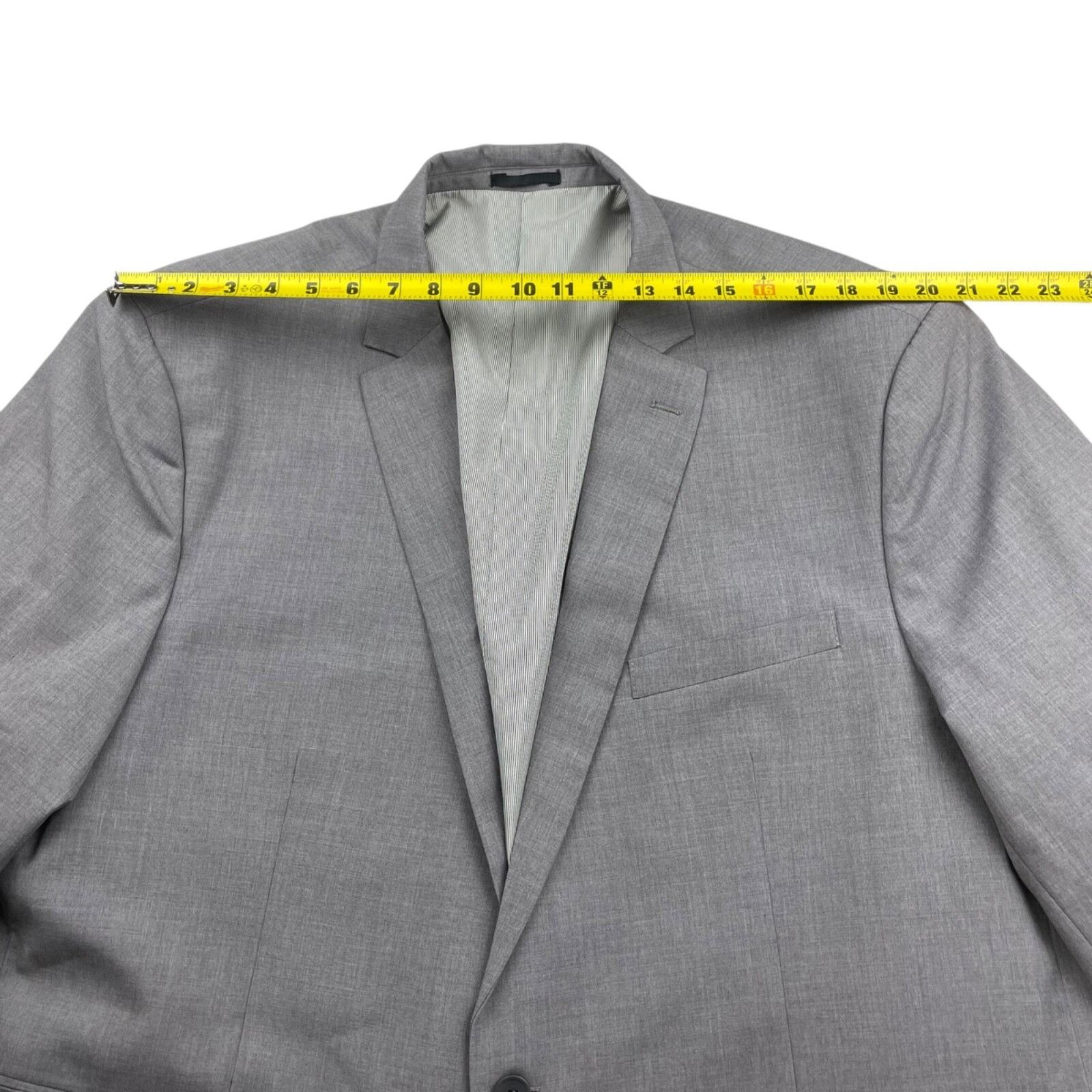 Other Hockerty Men's Bespoke 100% Wool One-Button Suit Gray • 54R Size 54R - 6 Thumbnail