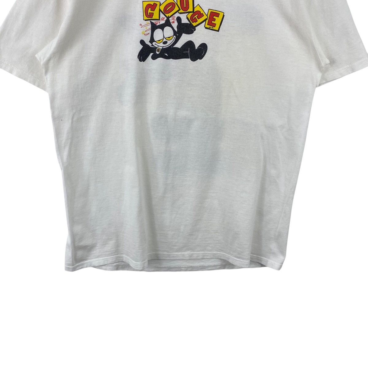 Felix × Vintage × Welcome Skateboards Pick!! Vtg 90's GOUGE x FELIX Skateboarding Top Tee Tshirt Size US L / EU 52-54 / 3 - 6 Thumbnail