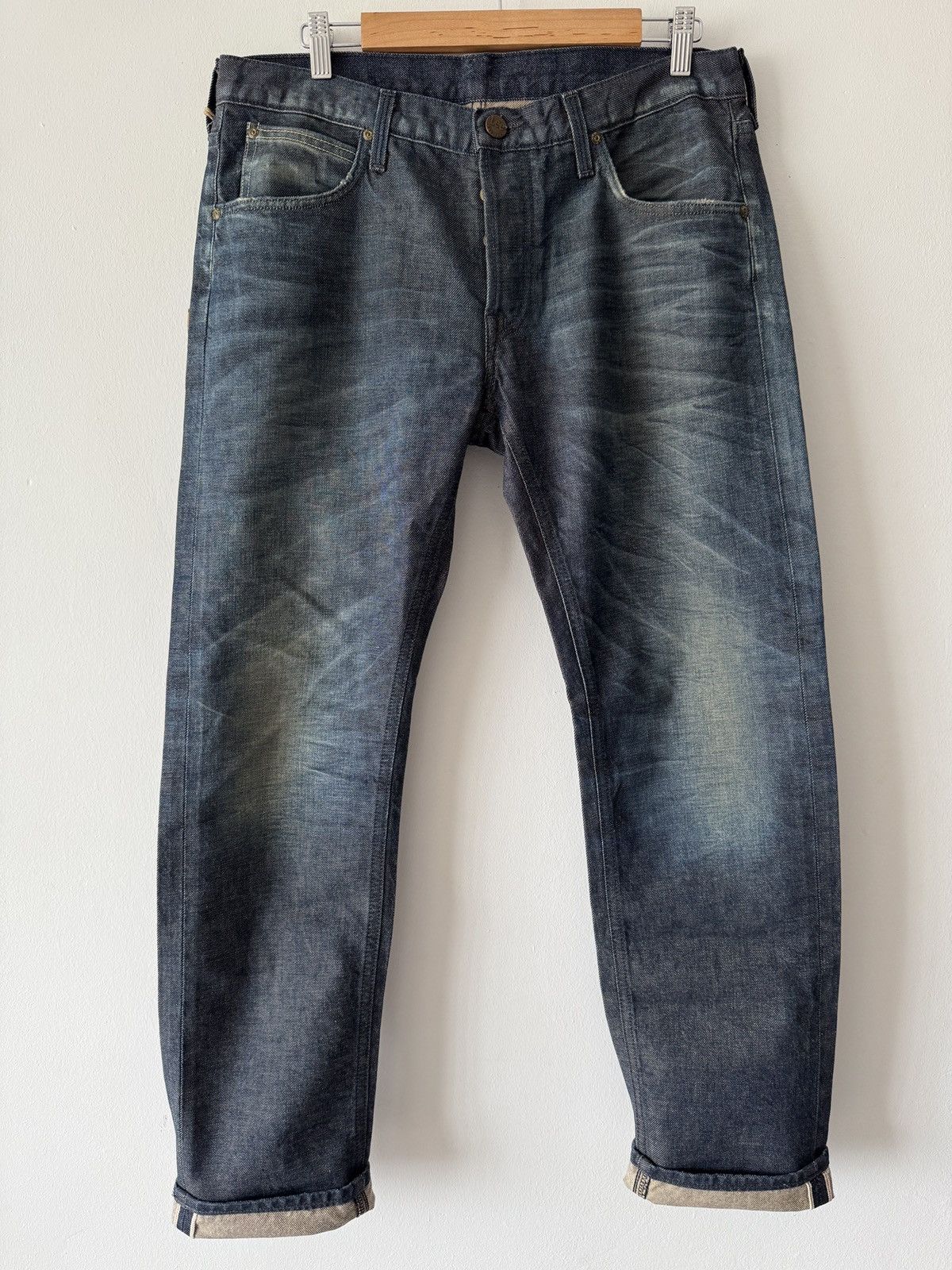 Lee 🔥🔥 Lee Extra Vintage Fade Selvedge Jeans Size US 34 / EU 50 - 5 Thumbnail