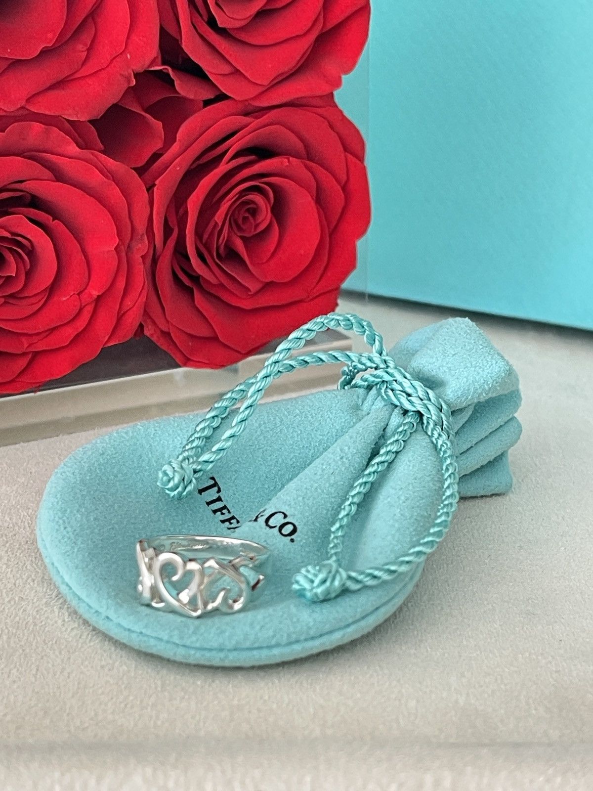 Tiffany & Co. TIFFANY & Co. Paloma Picasso Triple Heart Silver Ring 5 $450 Size ONE SIZE - 1 Thumbnail