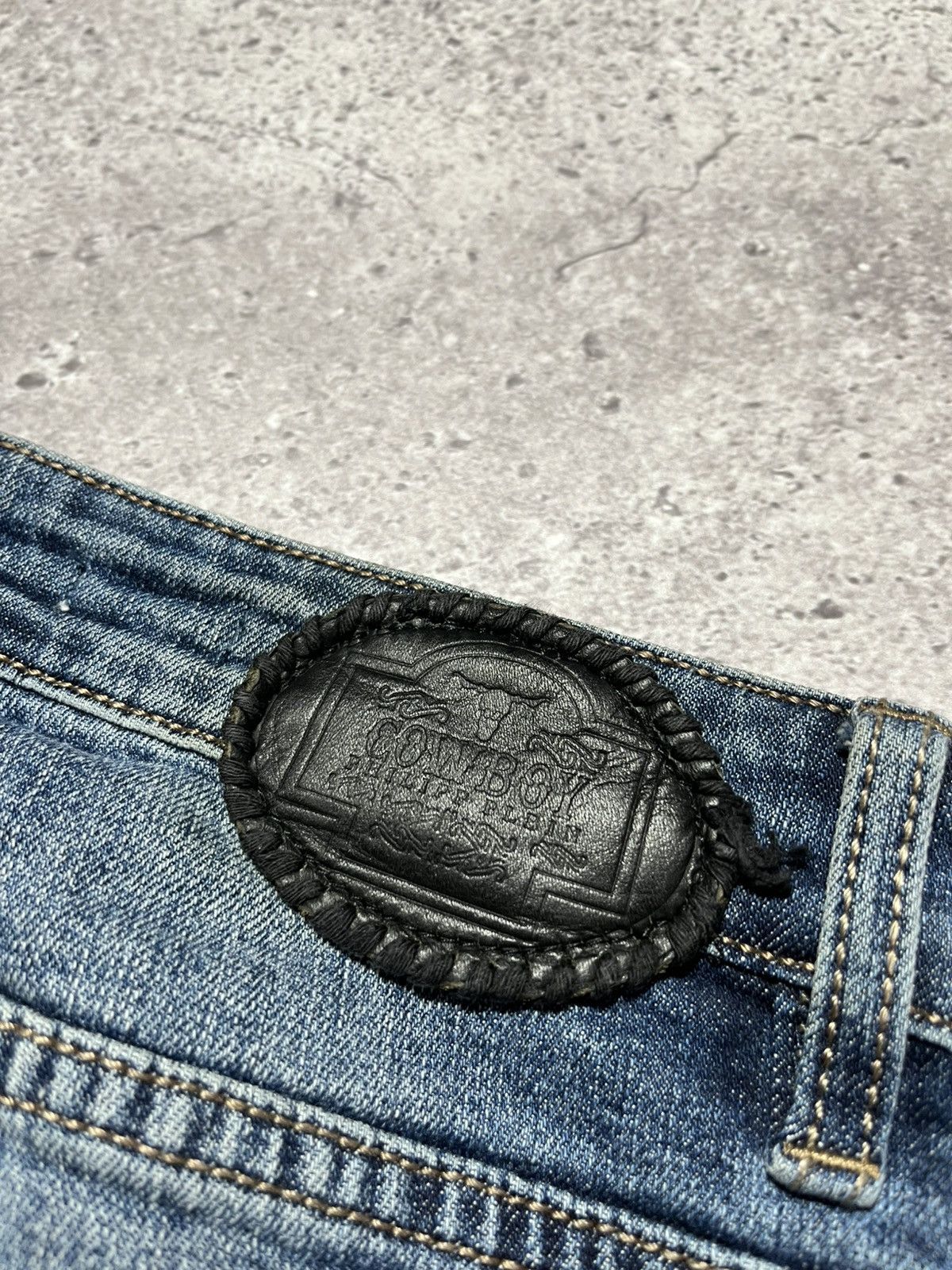 Philipp Plein Philipp Plein Cowboy ILLegal Fight Club Straight Cut Jeans Size US 32 / EU 48 - 12 Thumbnail