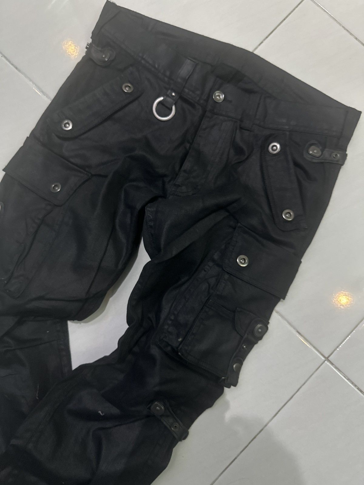 semanticdesign waxed material bondage cargo pant semantic design bootcut Size US 34 / EU 50 - 9 Thumbnail
