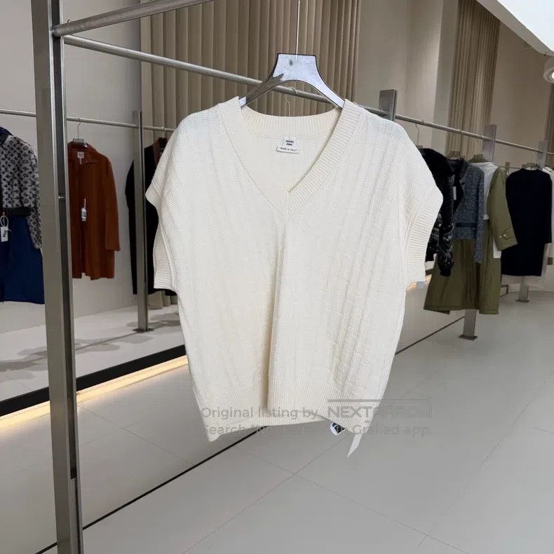 Hermes Hermes Cream White Wool Vest Size XXS / US 00 / IT 34 - 1 Thumbnail