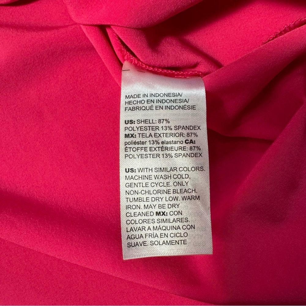 Chicos New Chico's Short Puff Sleeve Pink Blouse Size 2 US 12 Size XL / US 12-14 / IT 48-50 - 6 Thumbnail