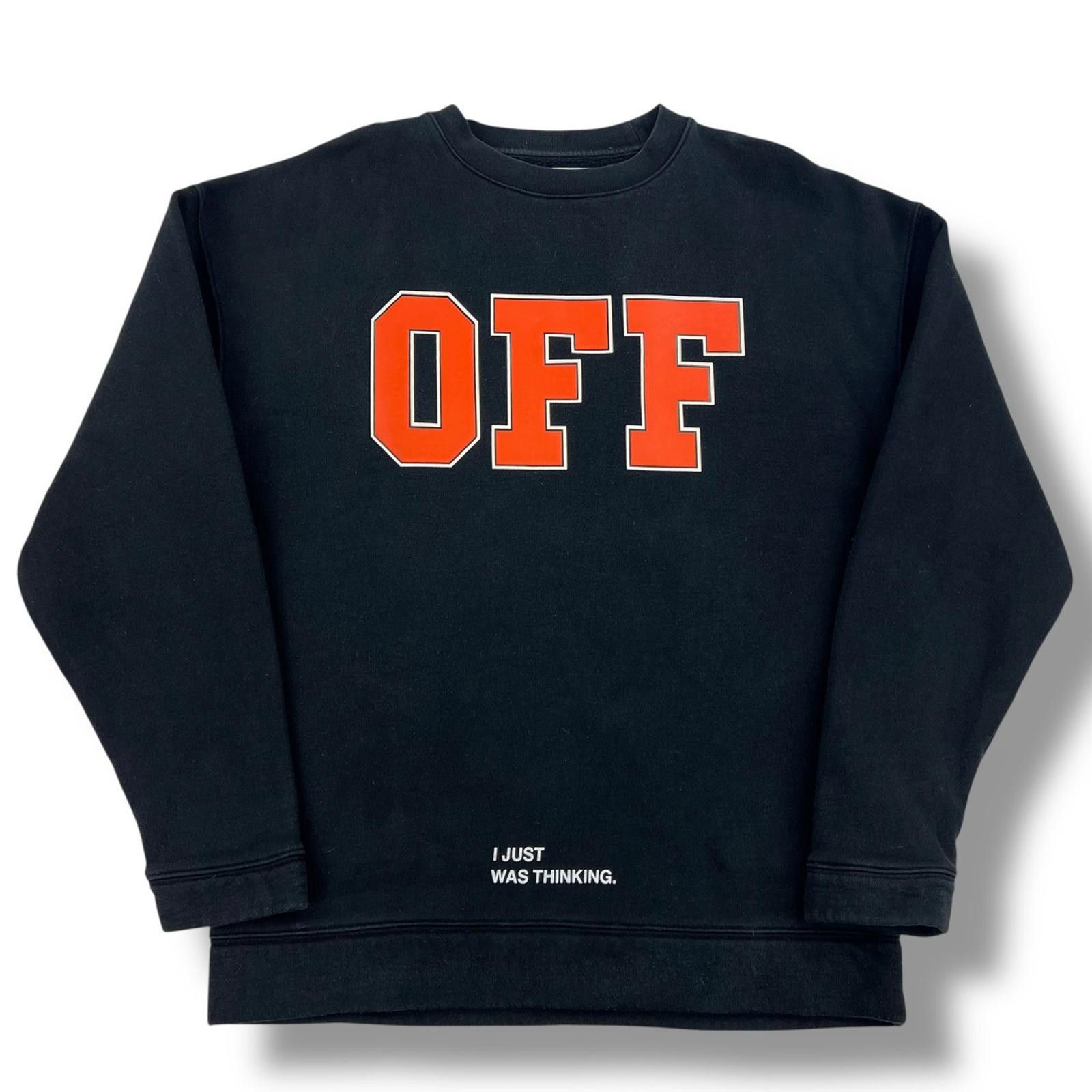 Off-White Off-White Off Orange Font Sweatshirt Size US M / EU 48-50 / 2 - 2 Thumbnail