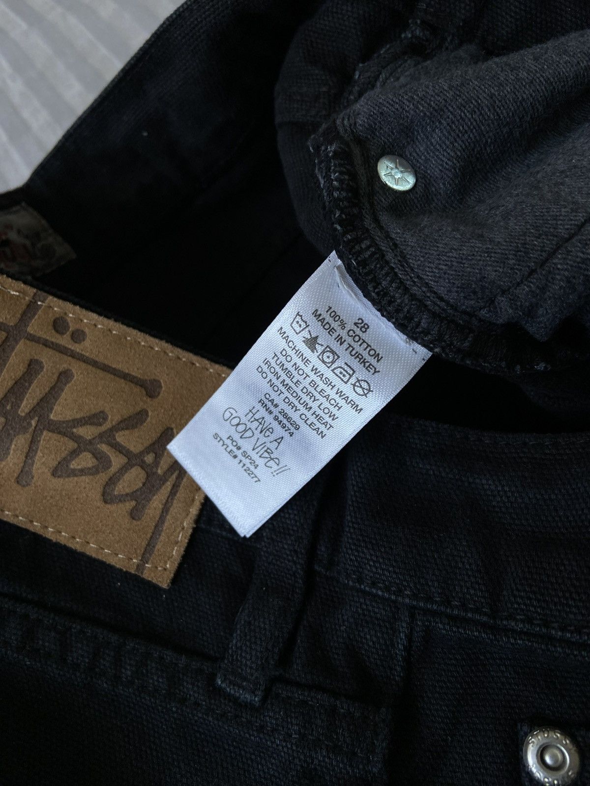 Stussy BIG OL' SHORT DENIM WASHED BLACK - メルカリ