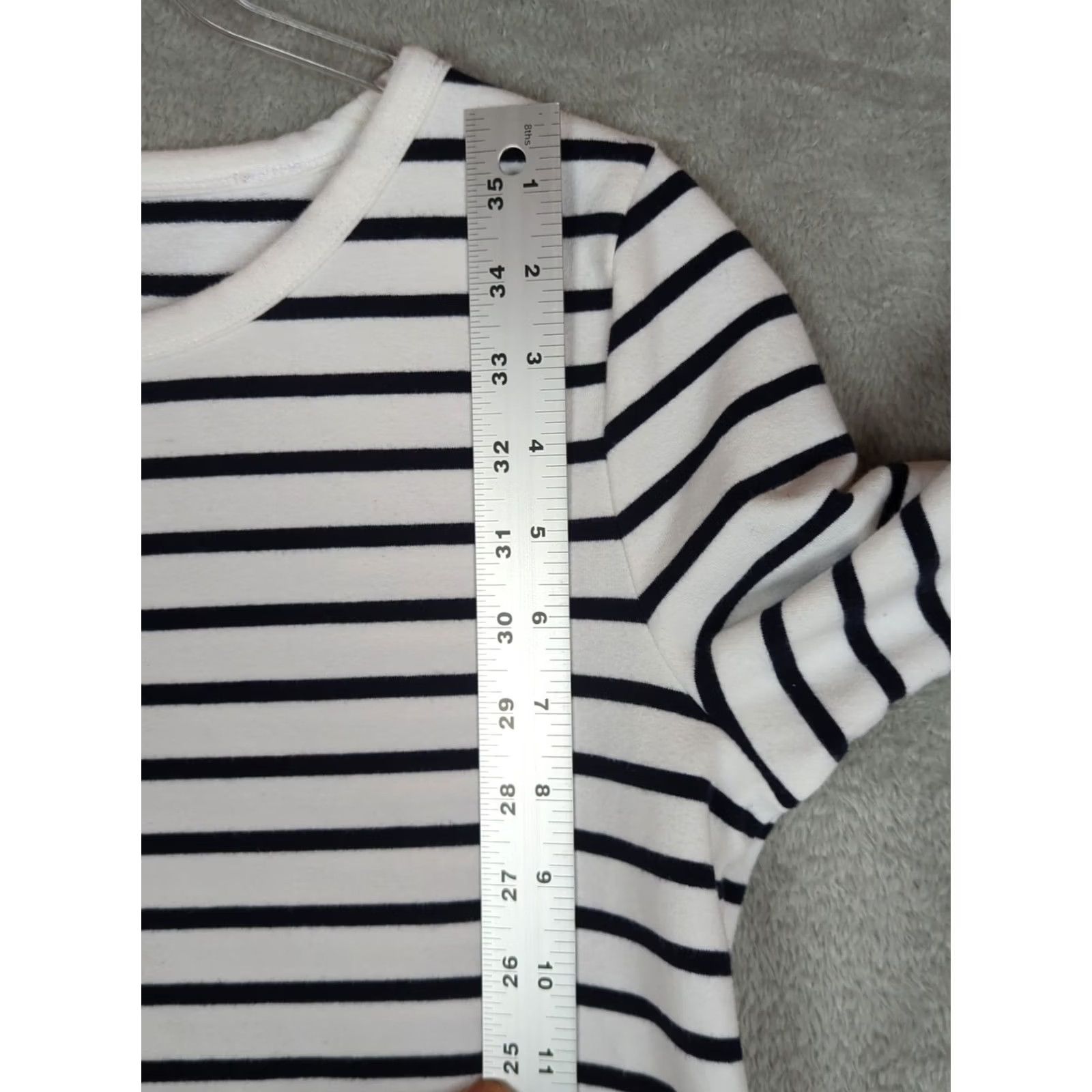 Talbots Talbots Womens Top S Navy White Striped Long Sleeve Pullover Shirt Nautical Casual Size S / US 4 / IT 40 - 6 Thumbnail