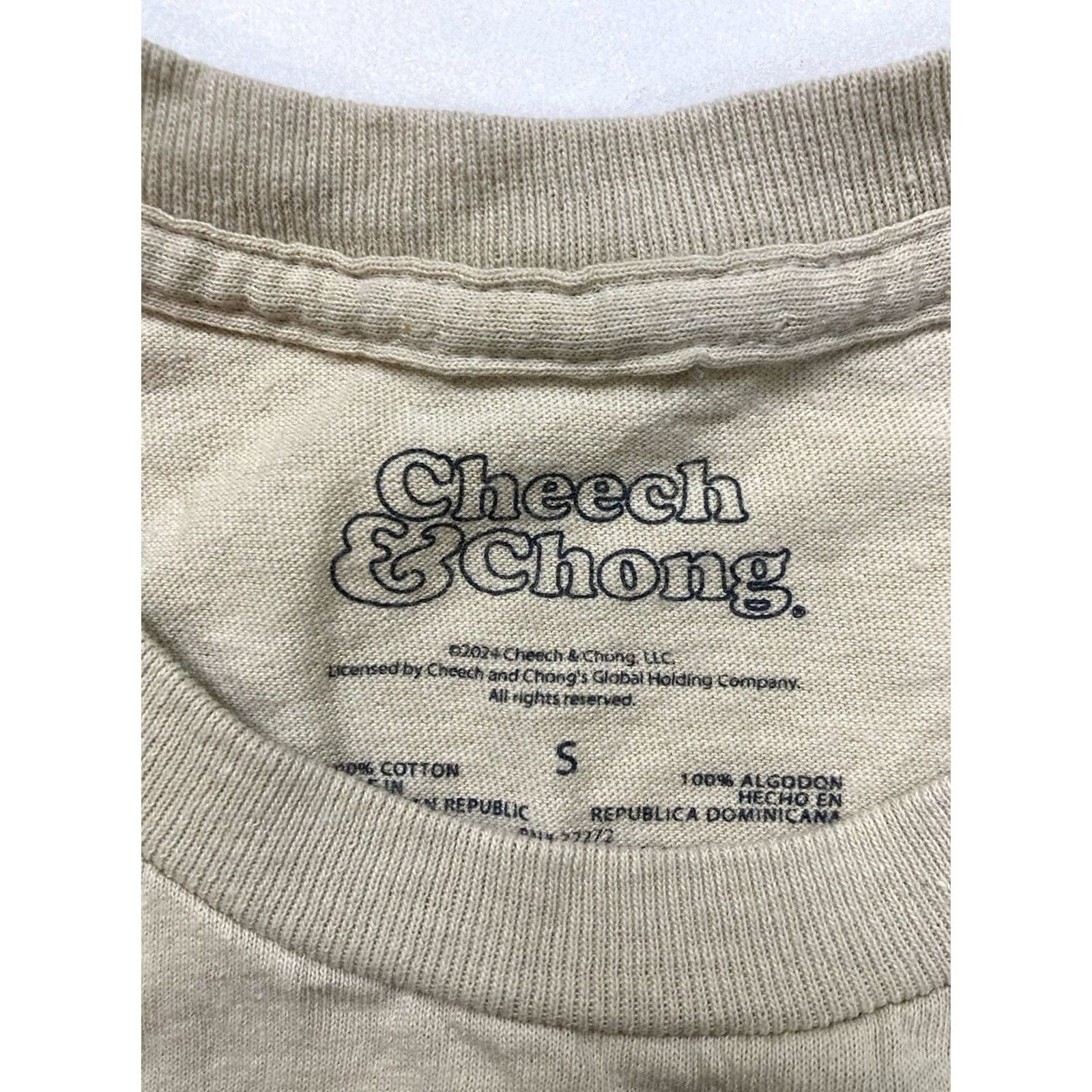 Vintage Cheech & Chong T-Shirt Shirt Women Small Beige Short Sleeve Crew Neck Casual Size S / US 4 / IT 40 - 4 Thumbnail