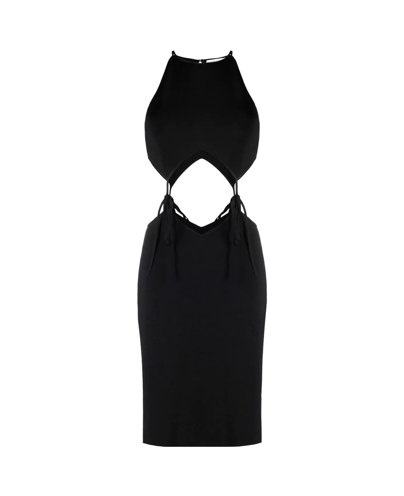 Bottega Veneta o1y0725 Mini Dress in Black Size M / US 6-8 / IT 42-44 - 1 Thumbnail