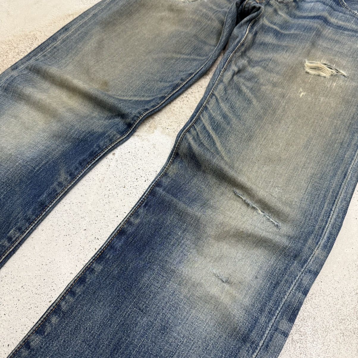 Levi's Y2K Levis 502 Muddy Distressed Denim Pants Size US 30 / EU 46 - 6 Thumbnail
