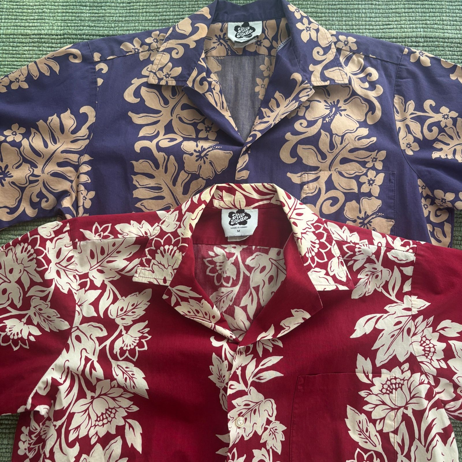 Hilo Hattie × Vintage Vintage 1980s Hilo Hattie Hawaiian Shirt Blue Red Two Pack Size US M / EU 48-50 / 2 - 2 Thumbnail