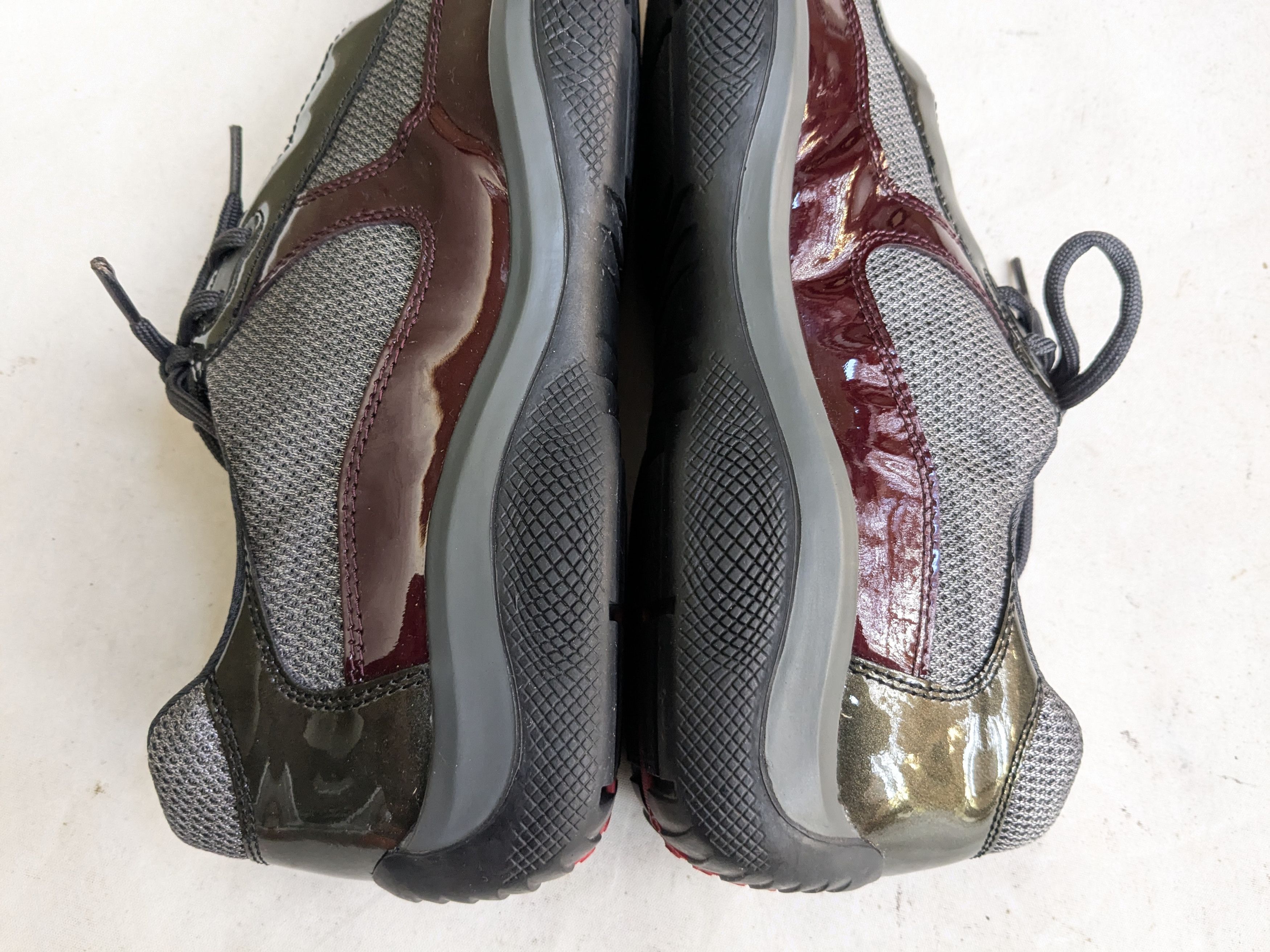 Prada Prada America's Cup Burgundy Patent Leather 9 Low Tops Size US 9 / EU 42 - 11 Thumbnail