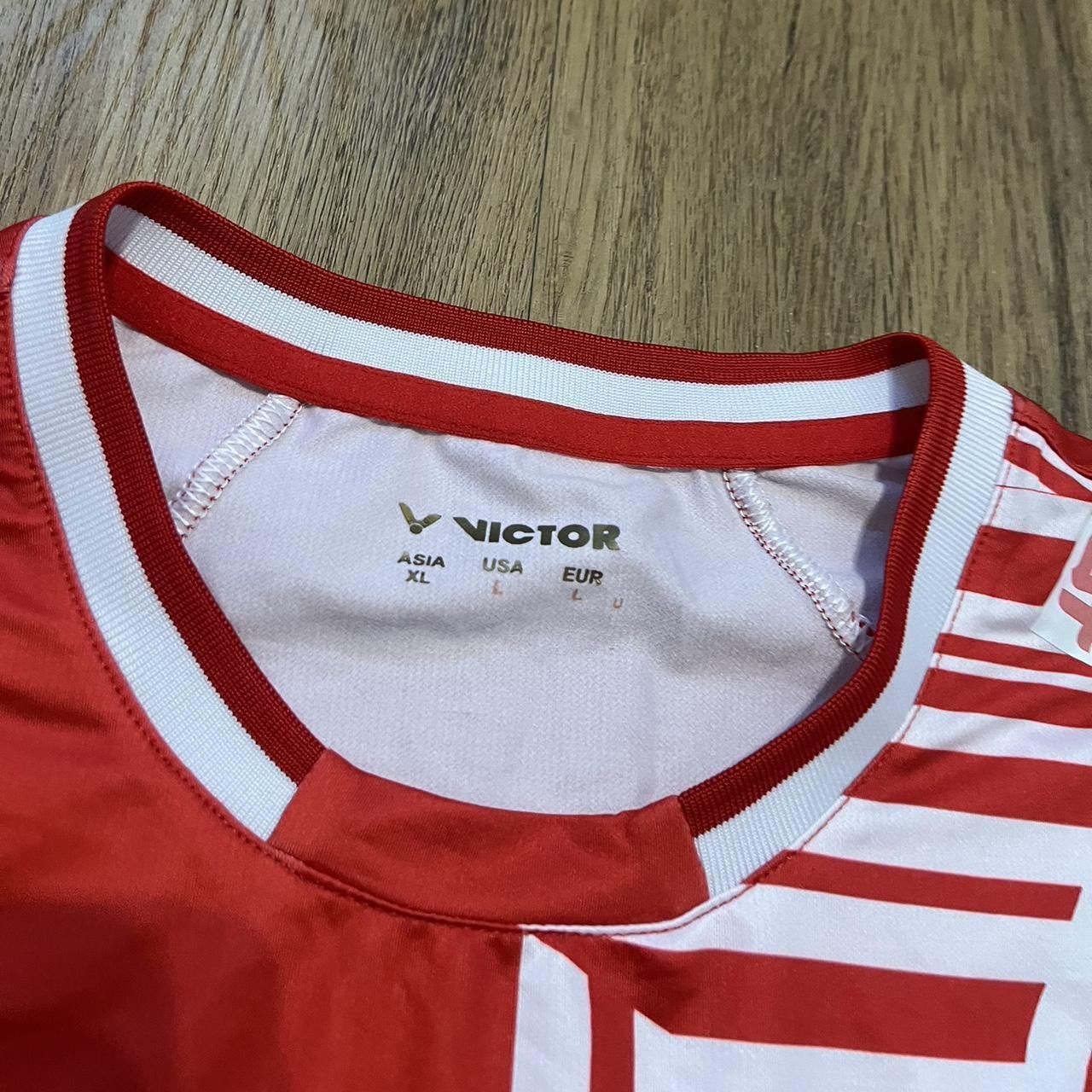 Victorinox Danisa Denmark red and white volleyball jersey #volleyball Size US S / EU 44-46 / 1 - 4 Thumbnail