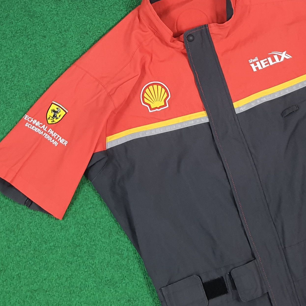 Ferrari Vintage Shell Helix x Ferrari Workwear Coverall C296N16 Size US M / EU 48-50 / 2 - 2 Thumbnail