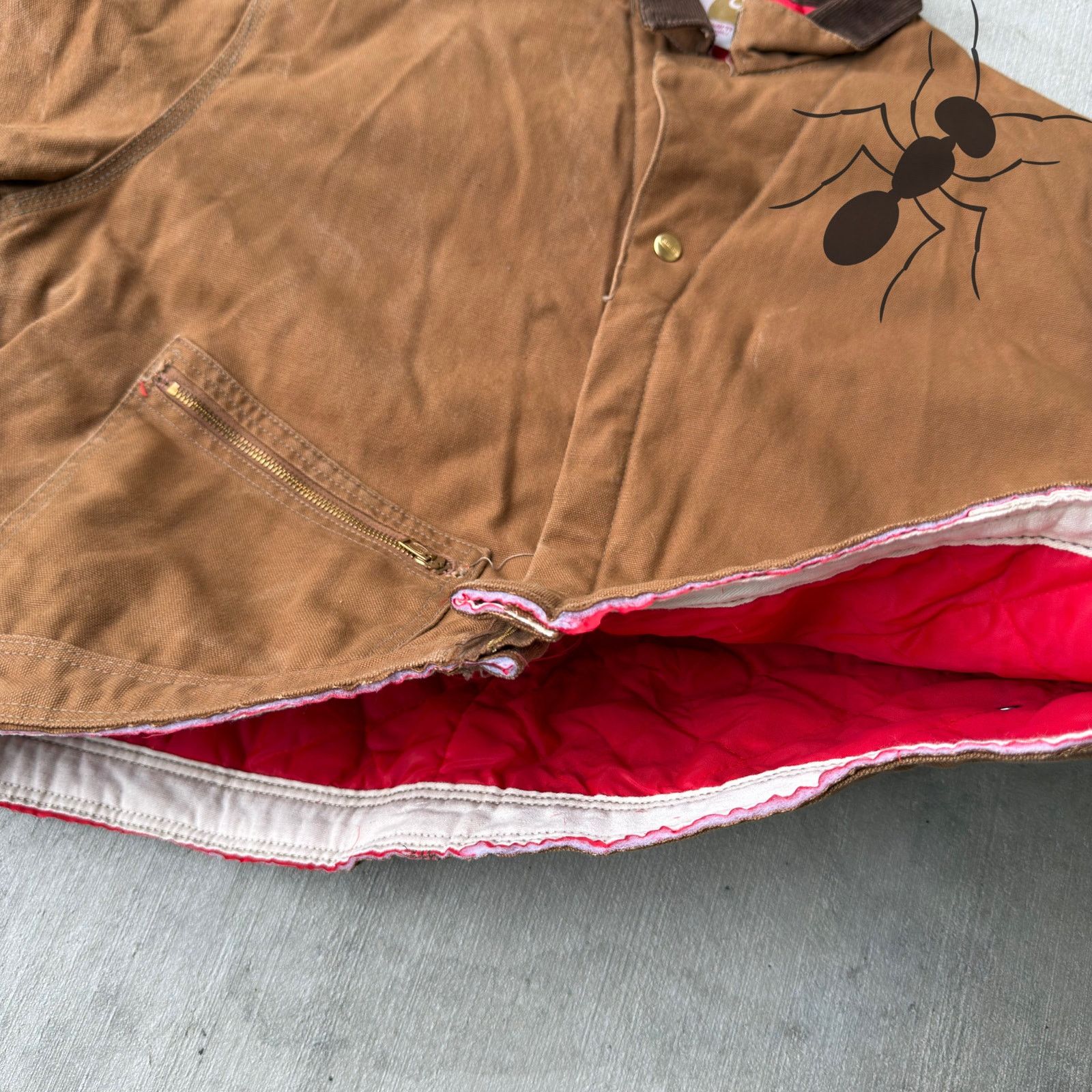 Carhartt × Vintage Carhartt brown cropped Detroit style work wear jacket Size US L / EU 52-54 / 3 - 5 Thumbnail