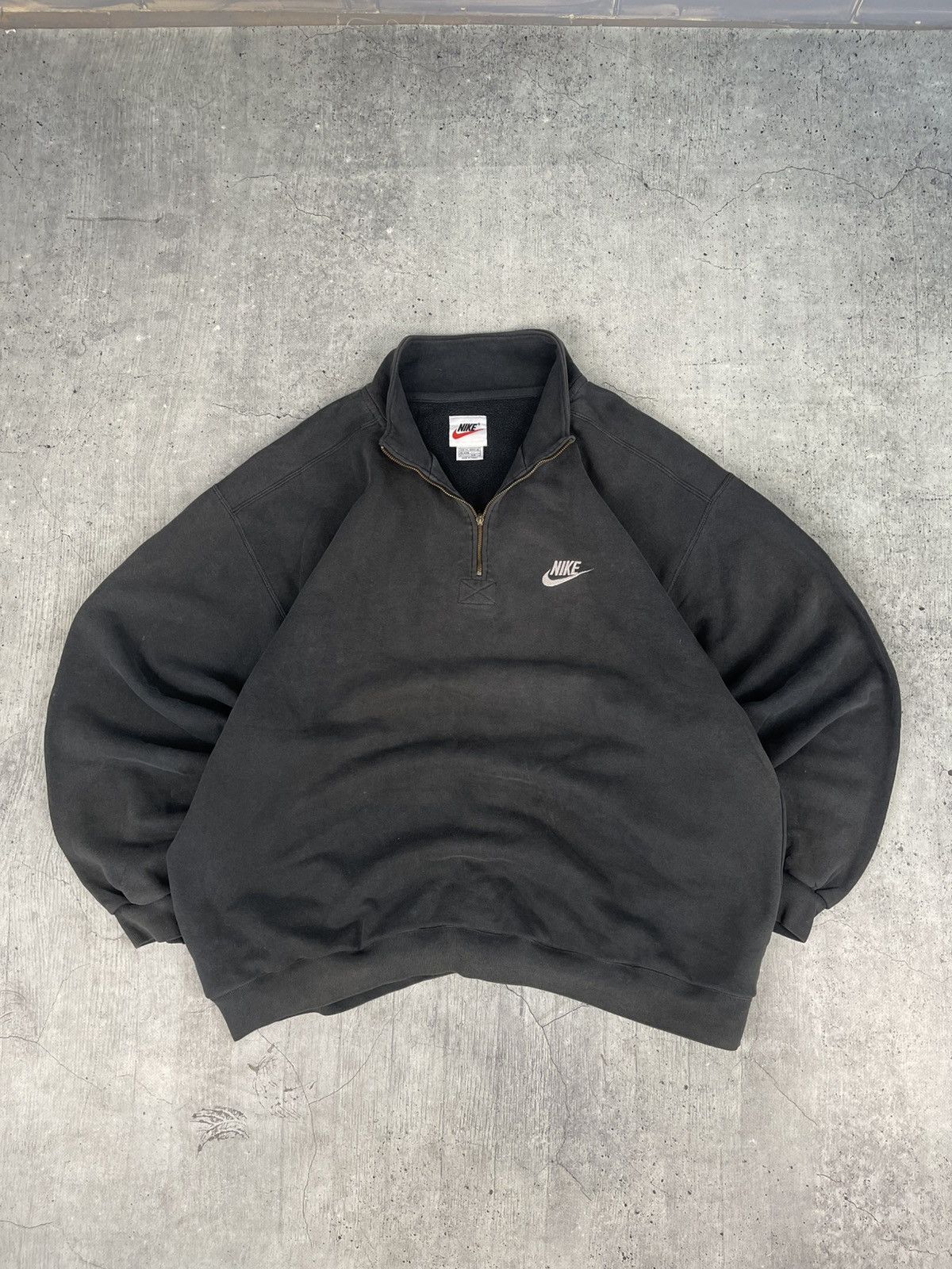Nike Y2K Vintage Navy Blue Black Zip hoodie sweatshirt Size US XXL / EU 58 / 5 - 1 Thumbnail