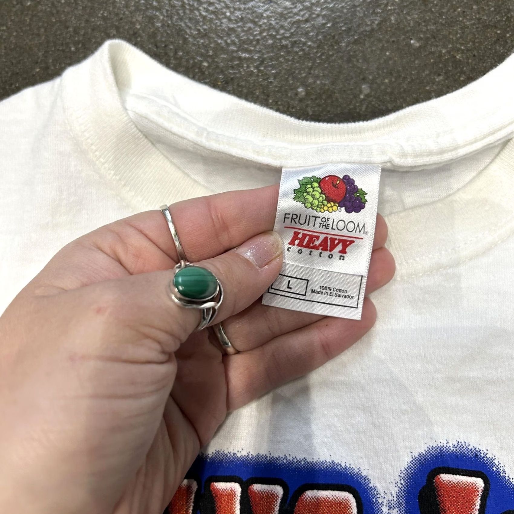 Fruit Of The Loom VINTAGE This Is My Halloween Costume Shirt Mens Large White Light Up LED Graphic Funny Size US L / EU 52-54 / 3 - 3 Thumbnail