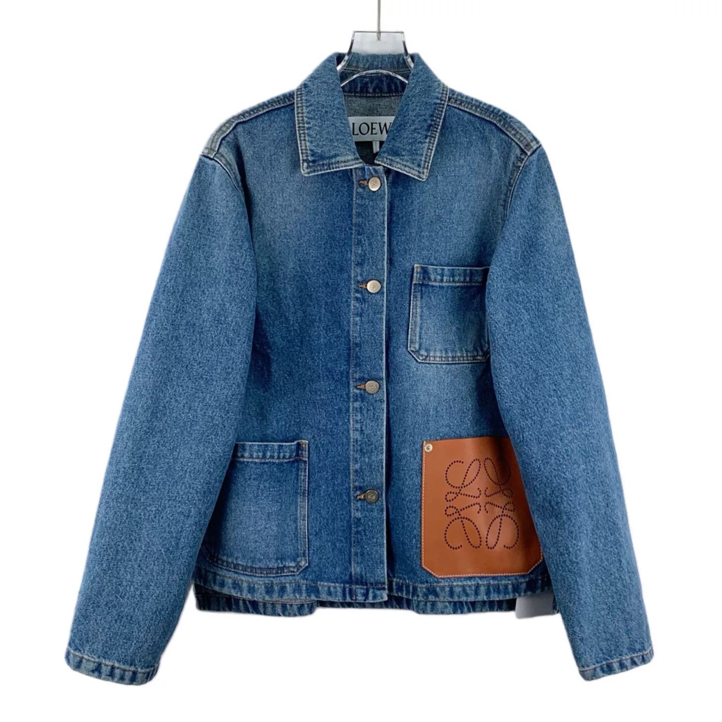 Loewe Loewe Blue Logo Denim Jacket Size XXS / US 00 / IT 34 - 1 Thumbnail
