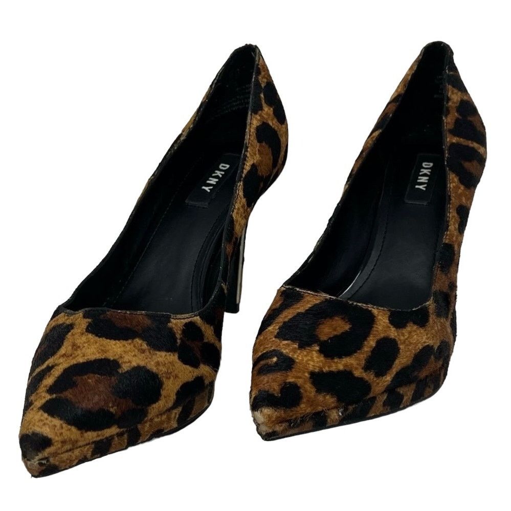 Donna Karan DONNA KAREN NEW YORK- Leopard Haircalf Camel Heels Size US 9 / IT 39 - 2 Thumbnail