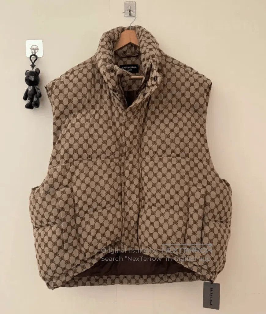 Balenciaga balenciaga x gucci quilted down vest. Size US L / EU 52-54 / 3 - 1 Thumbnail