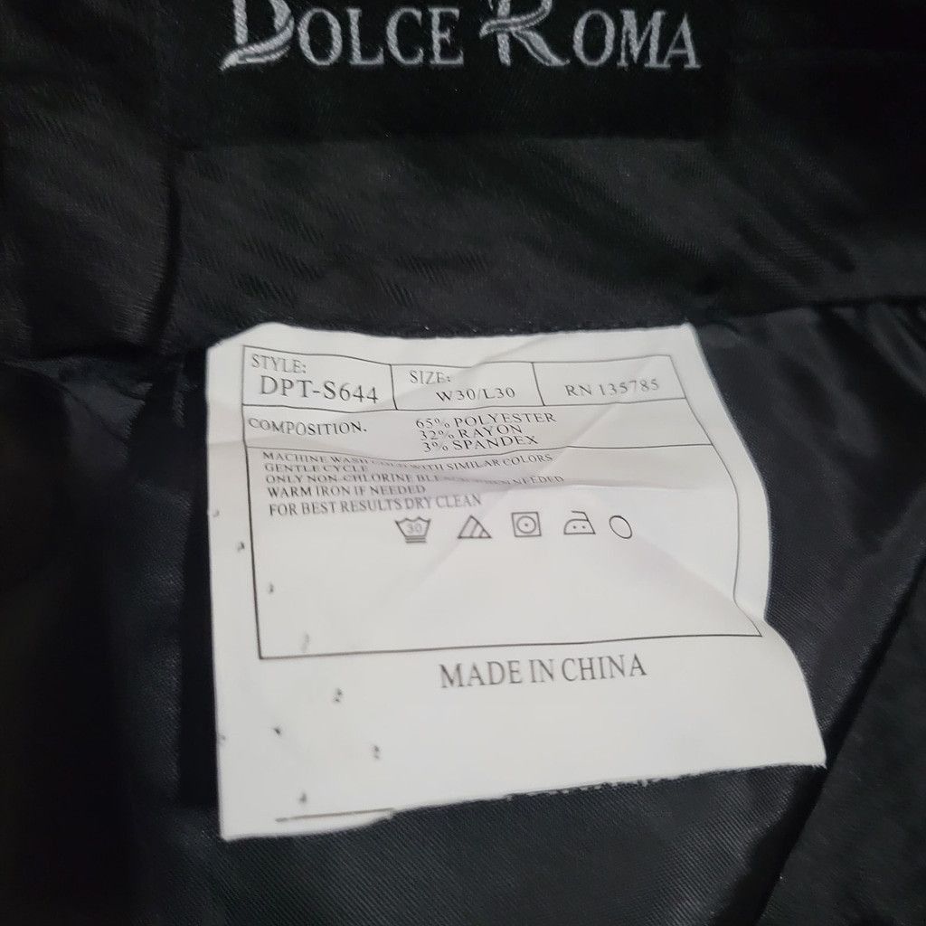 Other Dolce Roma Stretch Slim-Fit Dress Pants Men's Size 32/32 Size US 32 / EU 48 - 6 Thumbnail