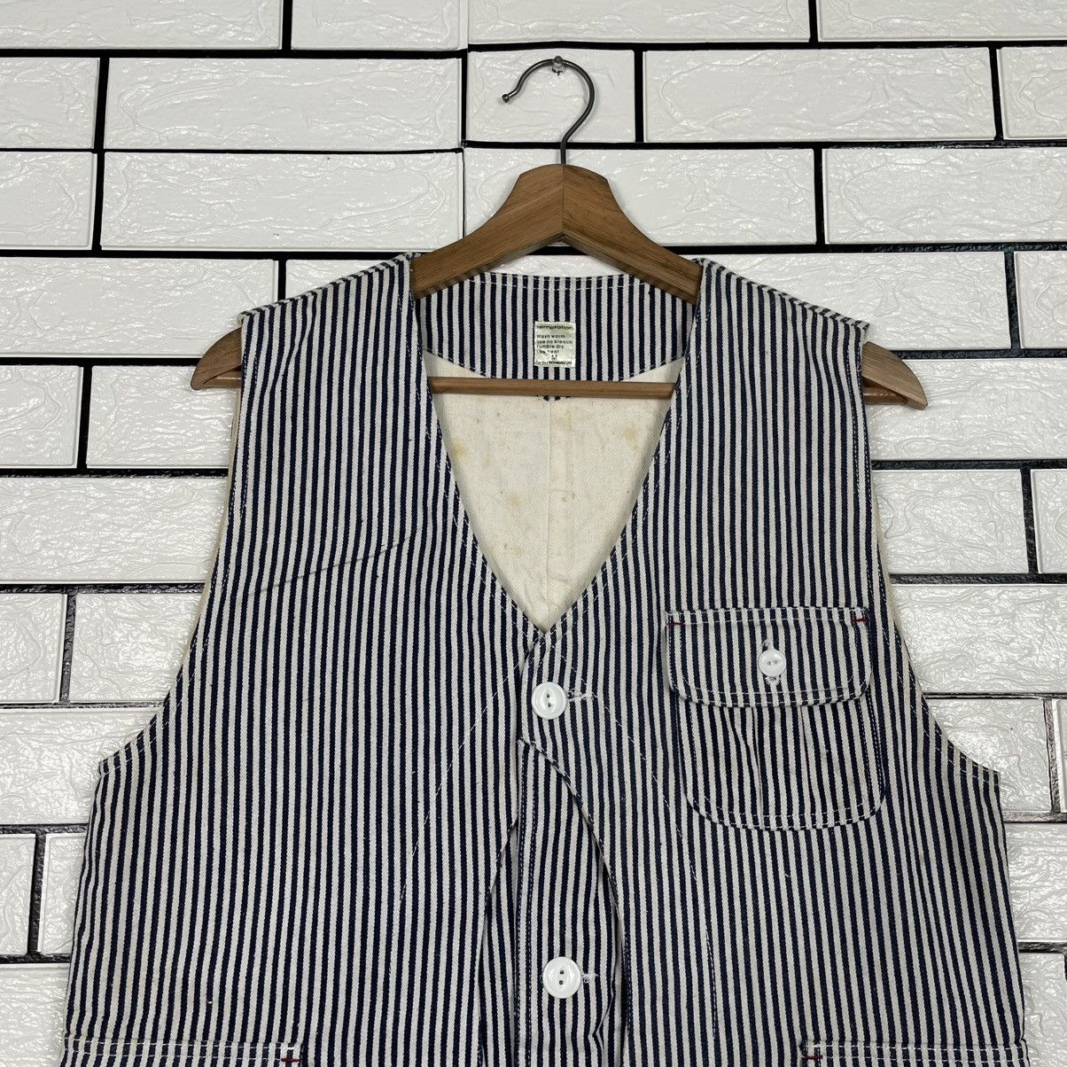 Japanese Brand Japanese Brand Temptation Hickory Vest Size US S / EU 44-46 / 1 - 2 Thumbnail