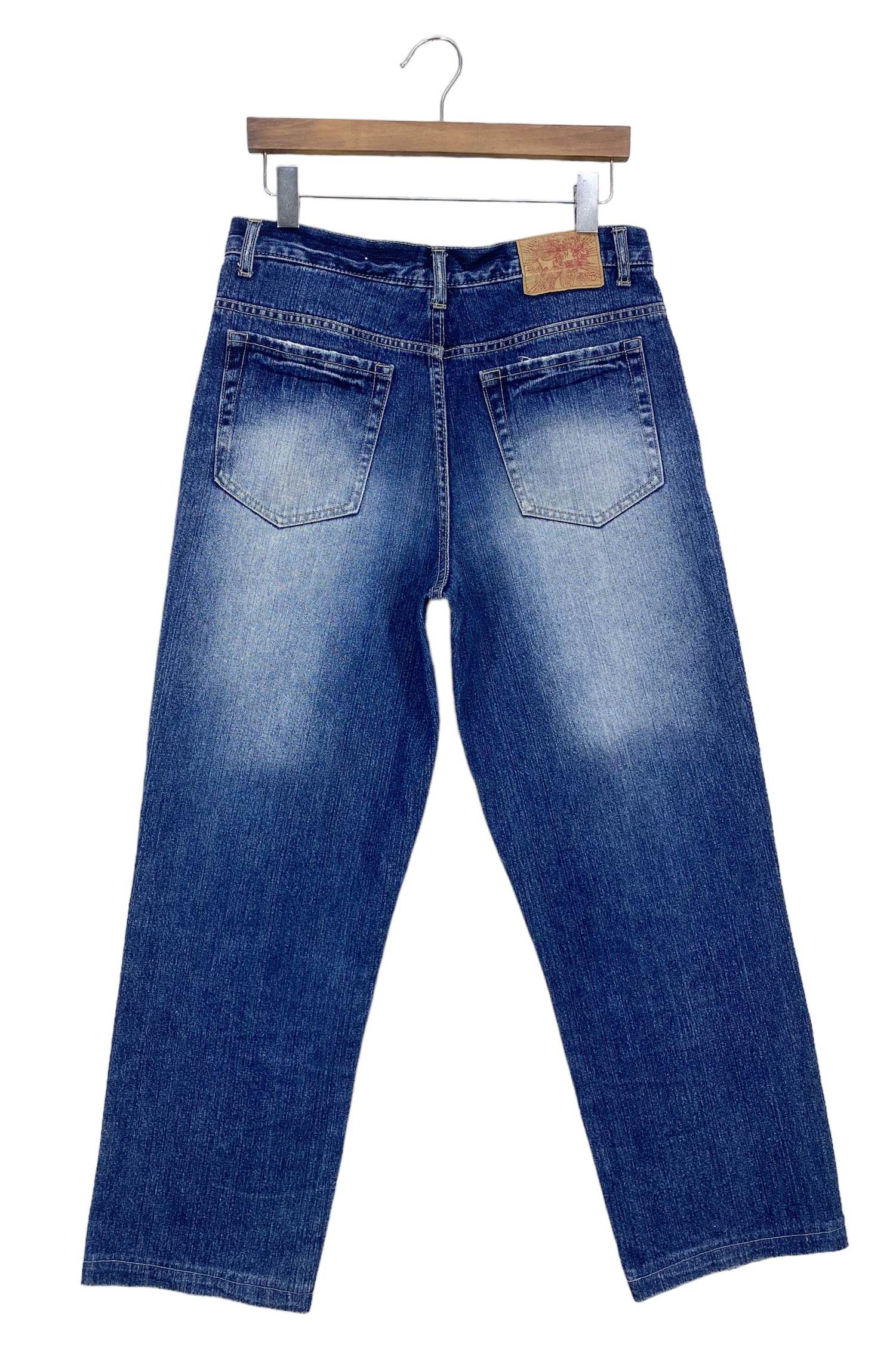Japanese Brand × Vintage Dragon Print Jeans Japanese Traditional Sukajan Jeans Size US 31 - 2 Thumbnail