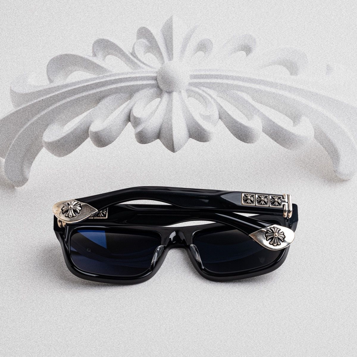 Chrome Hearts CHROME HEARTS SLUSS BUSSIN II BLACK SUNGLASSES Size ONE SIZE - 7 Thumbnail