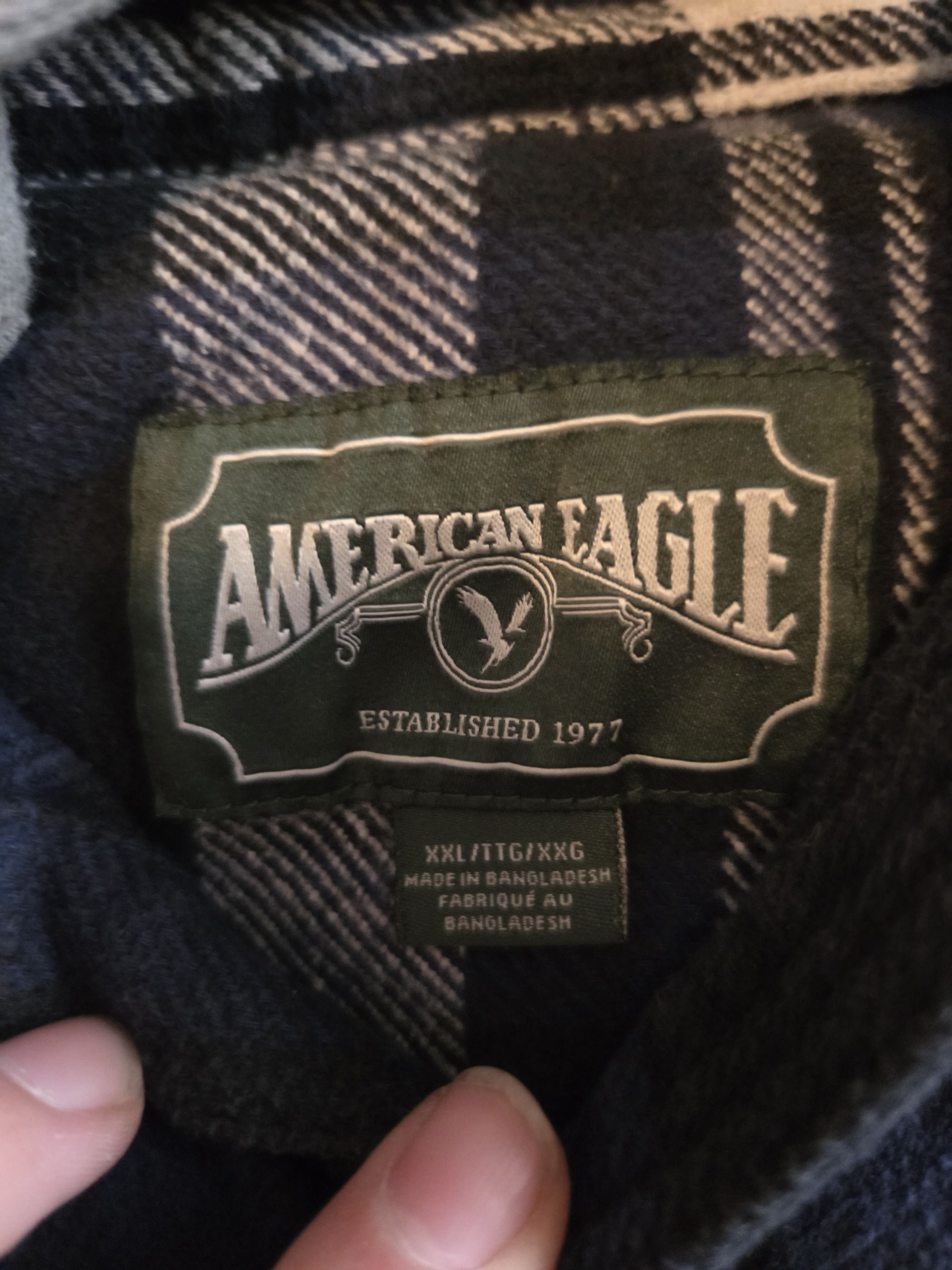 American Eagle Outfitters American Eagle Flannel Hoodie Size US XXL / EU 58 / 5 - 3 Thumbnail